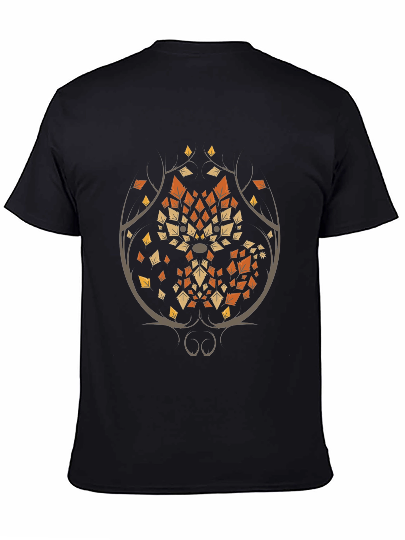 Geometric Autumn Leaves Tree Graphic Tee