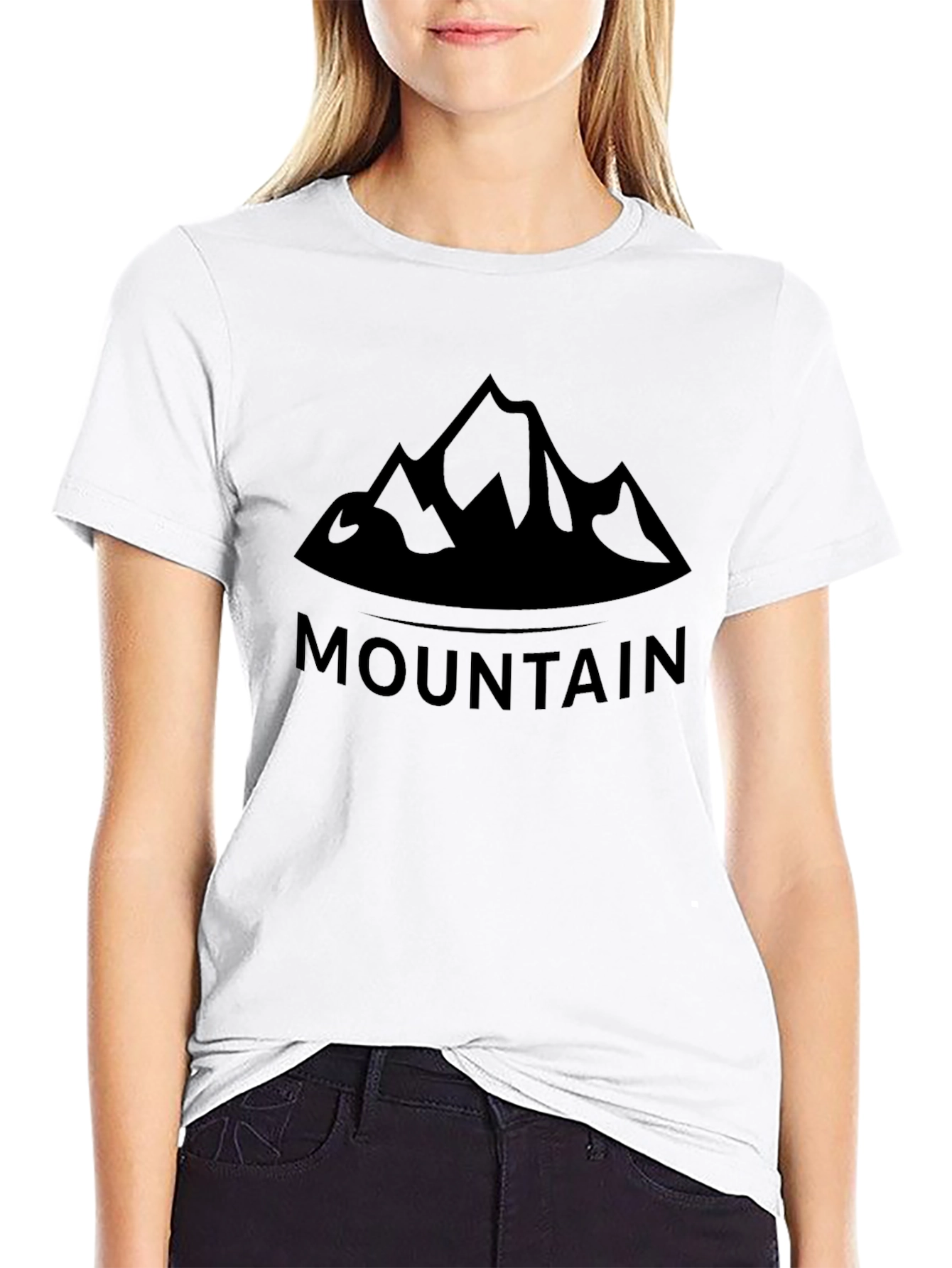 Mountain Graphic Black T-Shirt