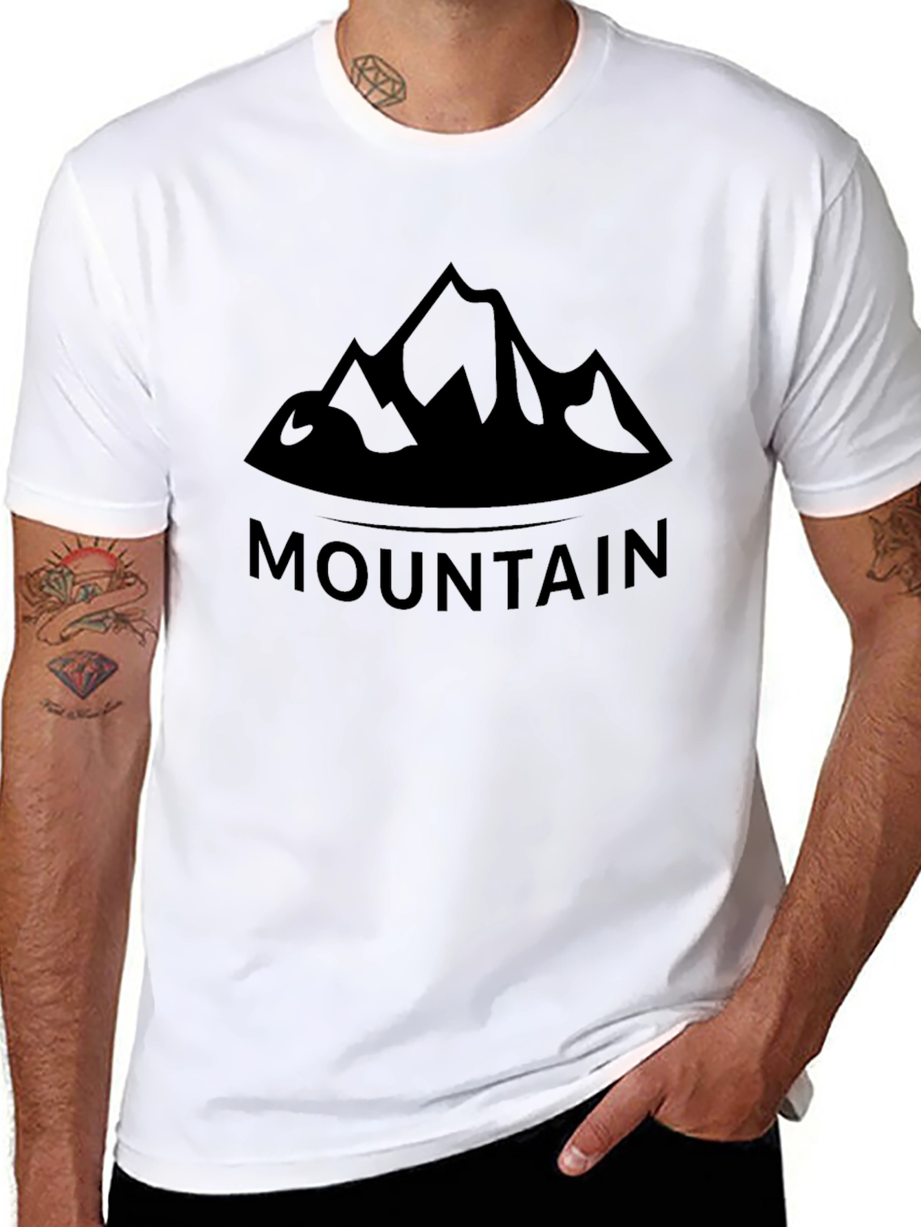 Mountain Graphic Black T-Shirt