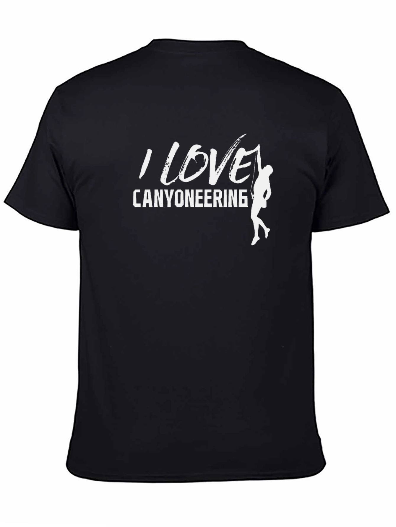 I Love Canyoneering Black T-Shirt
