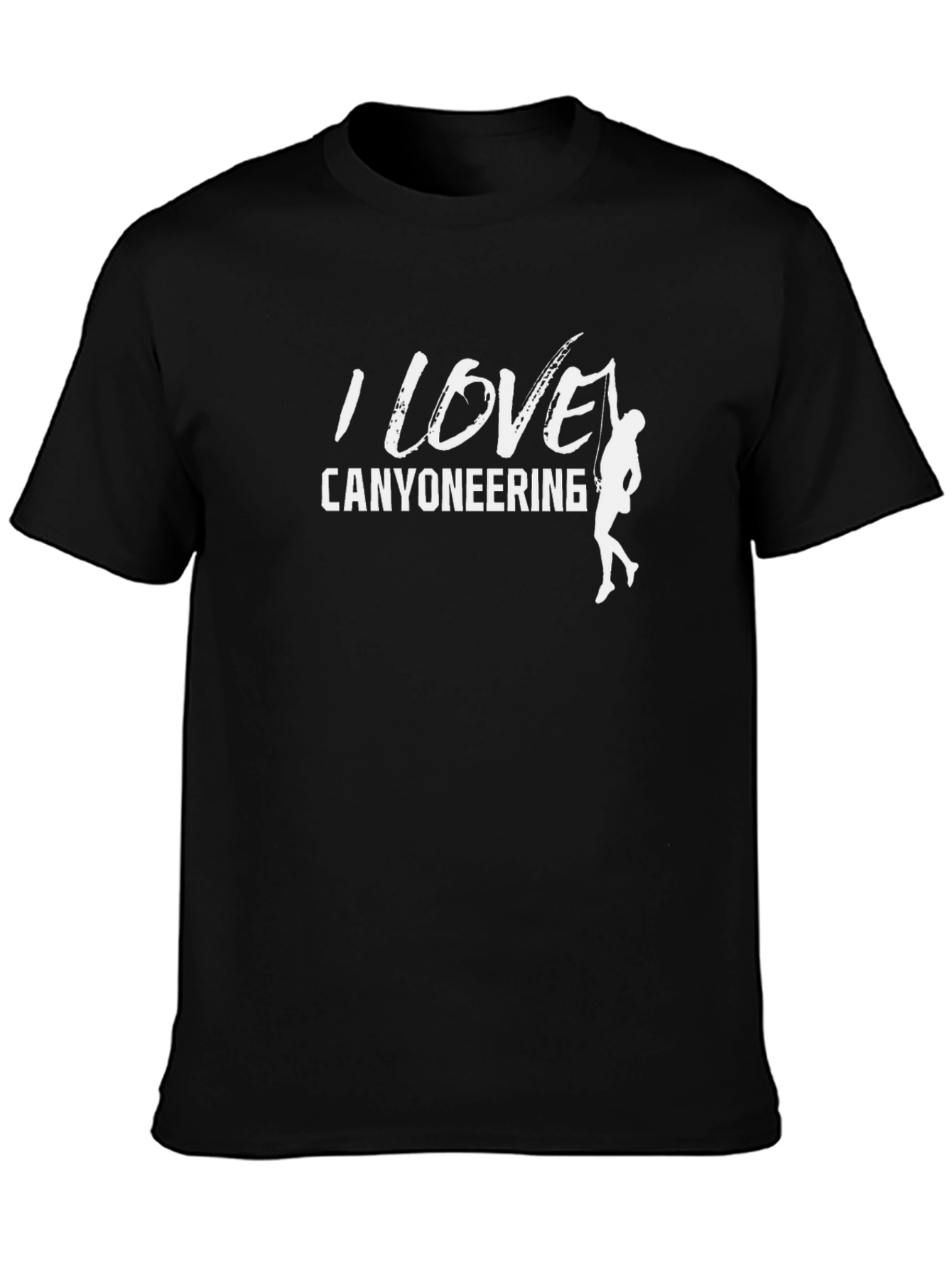 I Love Canyoneering Black T-Shirt