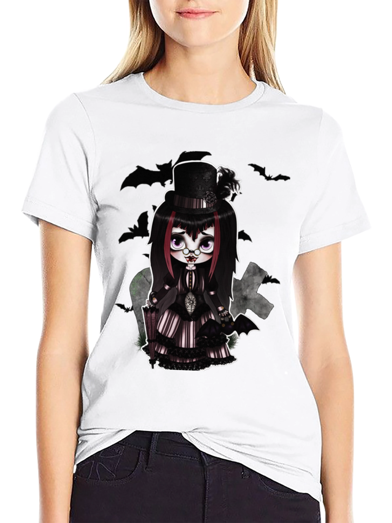 Gothic Doll T-Shirt - Creepy Cute Style