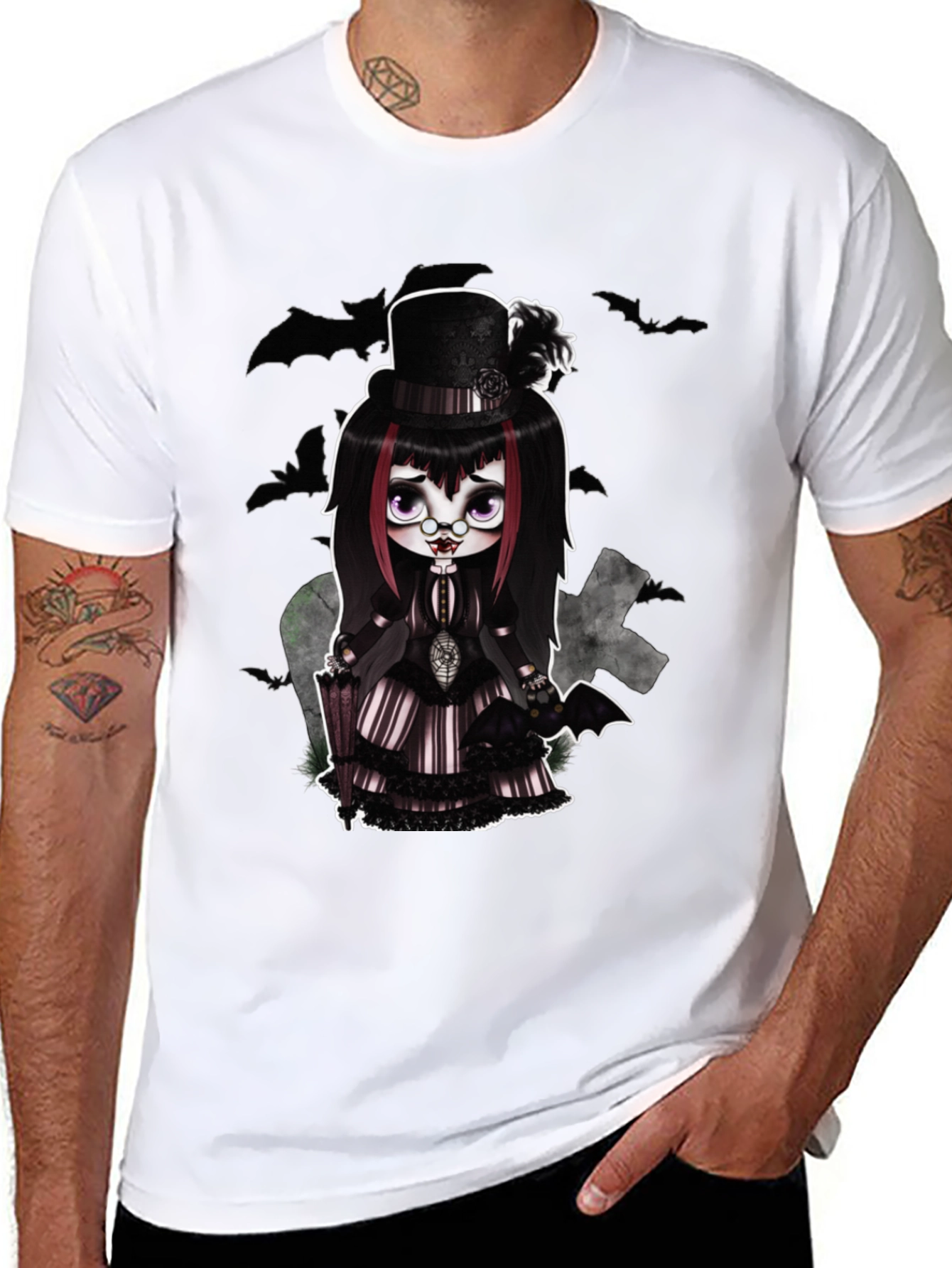 Gothic Doll T-Shirt - Creepy Cute Style