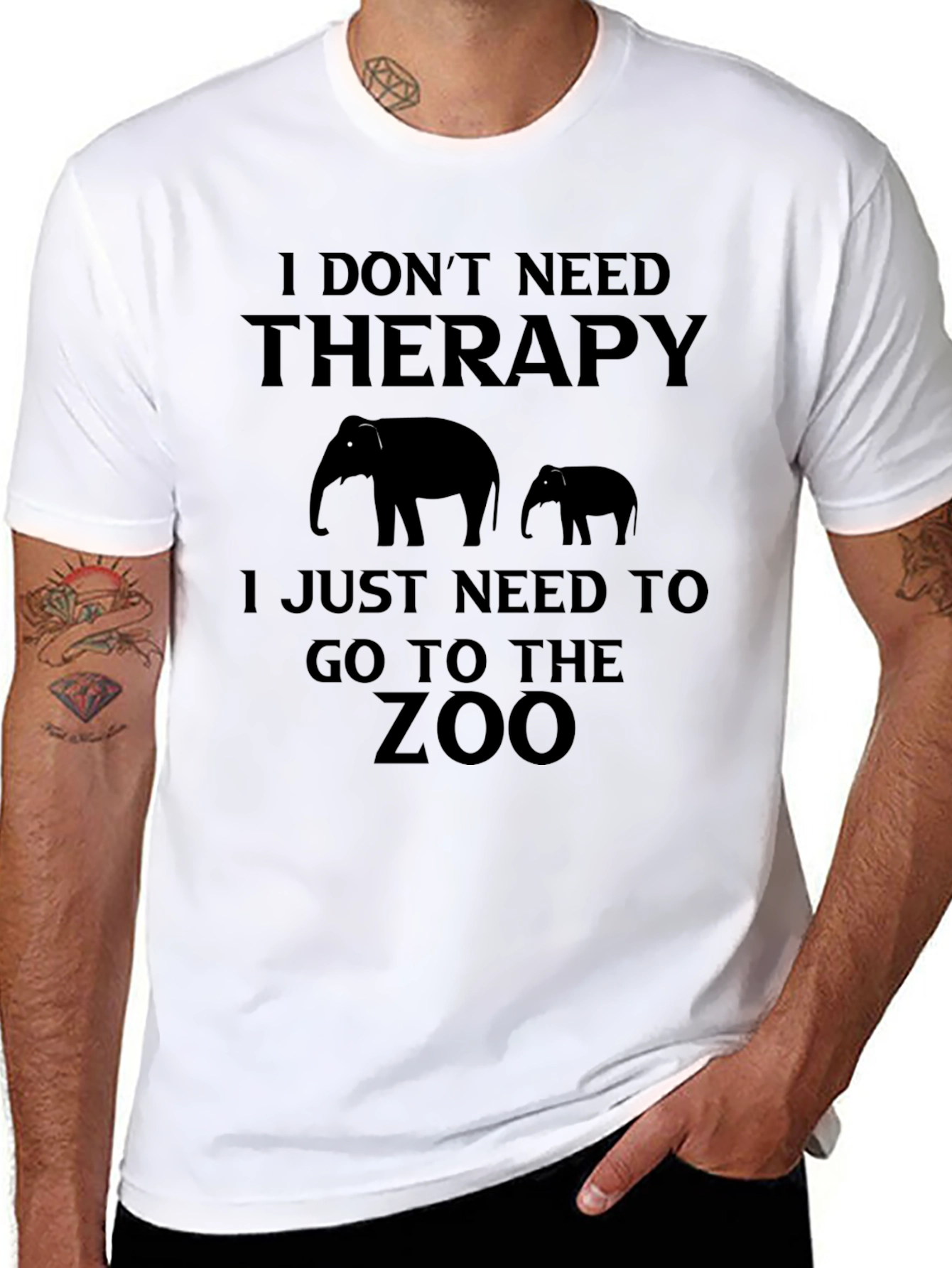 Zoo Therapy T-Shirt - Elephant Graphic Tee