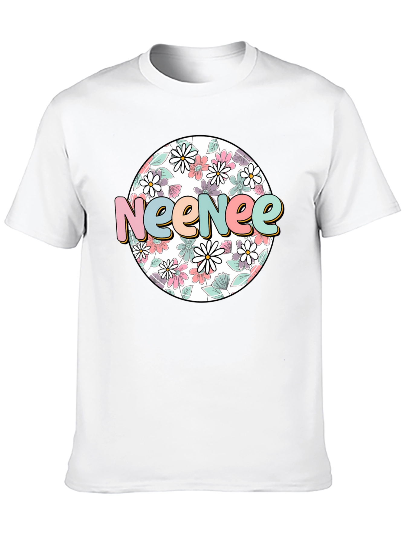 Neenee Floral T-Shirt - Trendy Graphic Tee