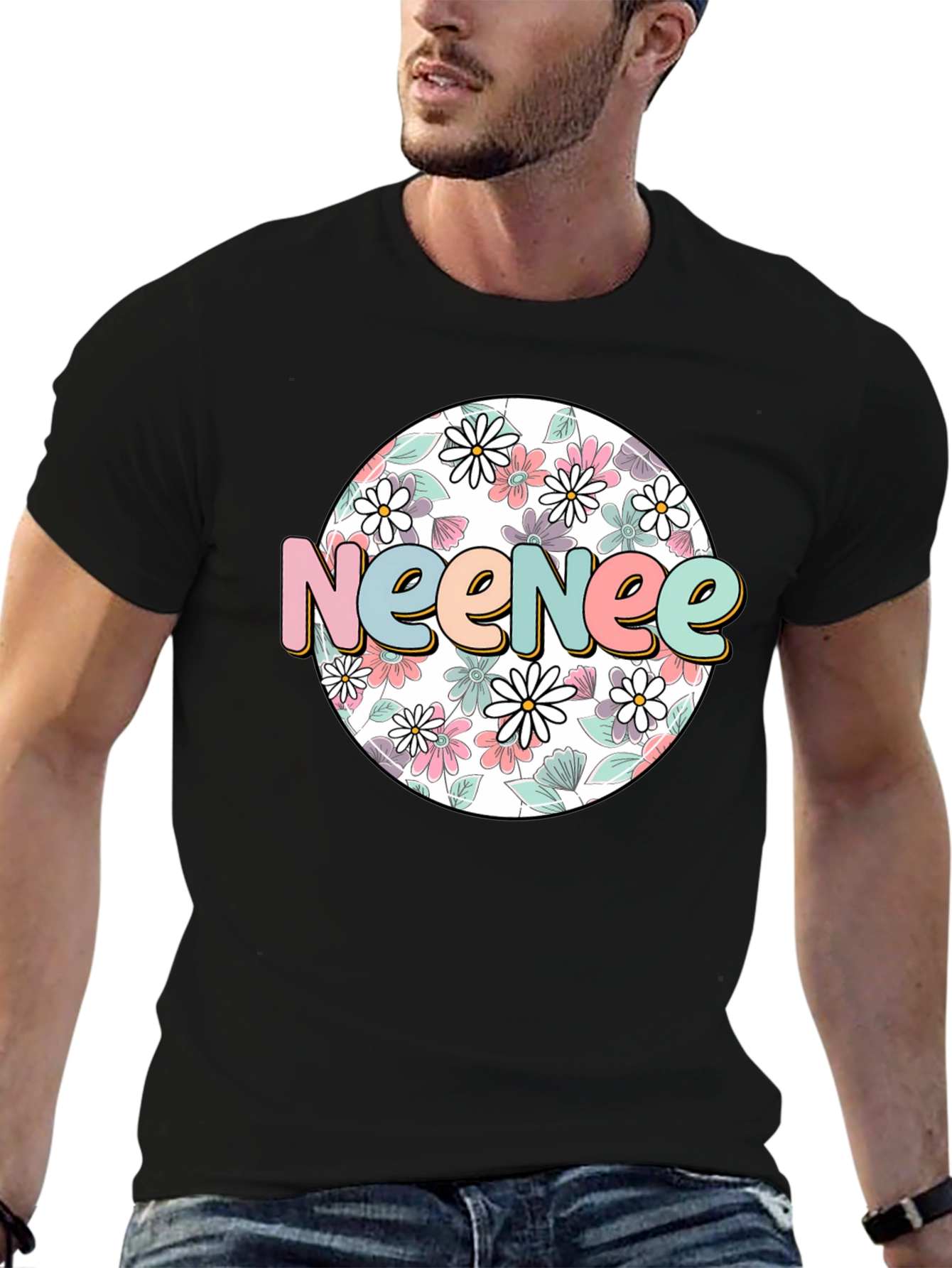 Neenee Floral T-Shirt - Trendy Graphic Tee