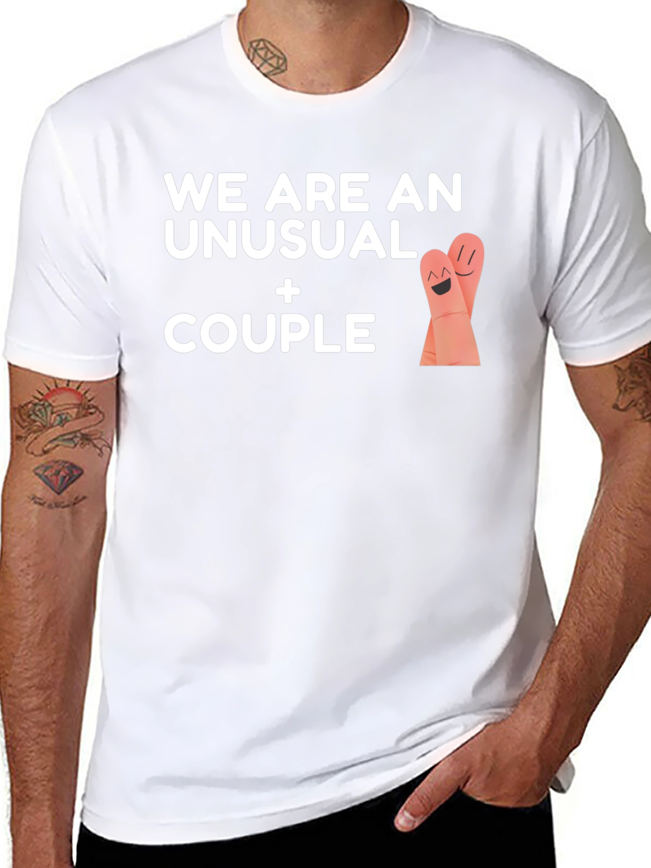 Unusual Couple Graphic T-Shirt
