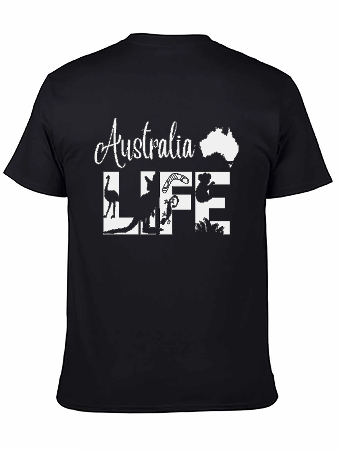 Australia Life Graphic Tee - Black