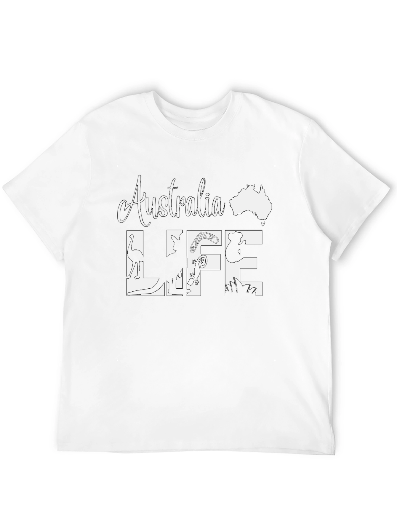 Australia Life Graphic Tee - Black