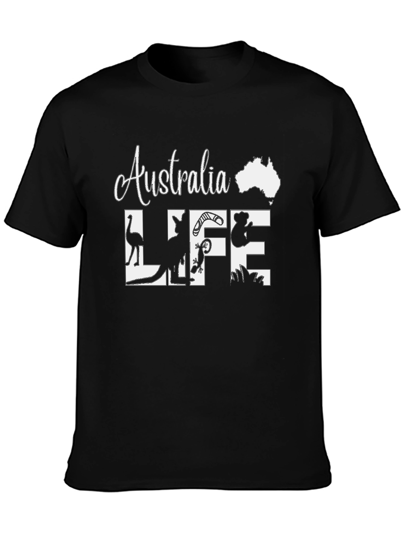 Australia Life Graphic Tee - Black