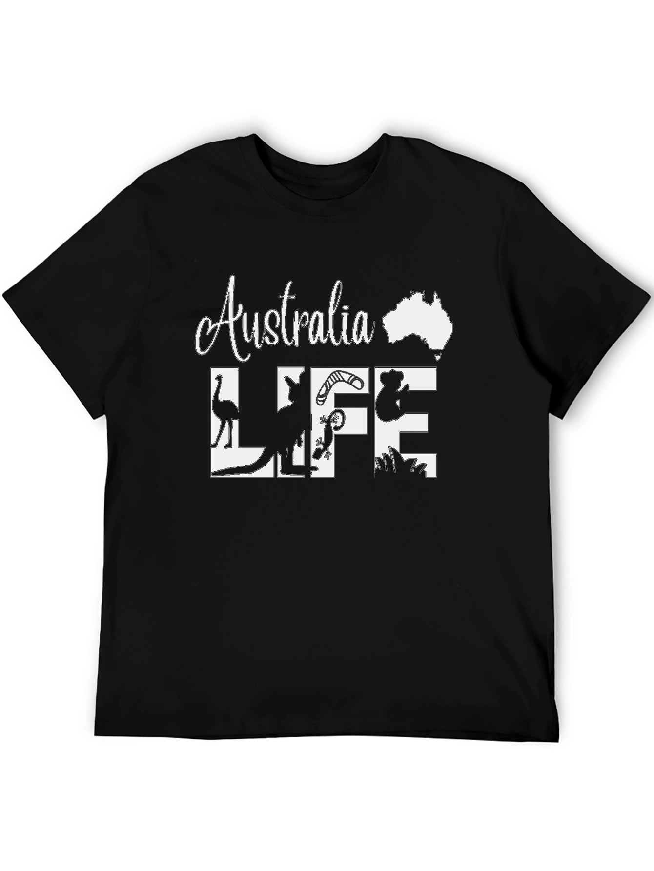 Australia Life Graphic Tee - Black