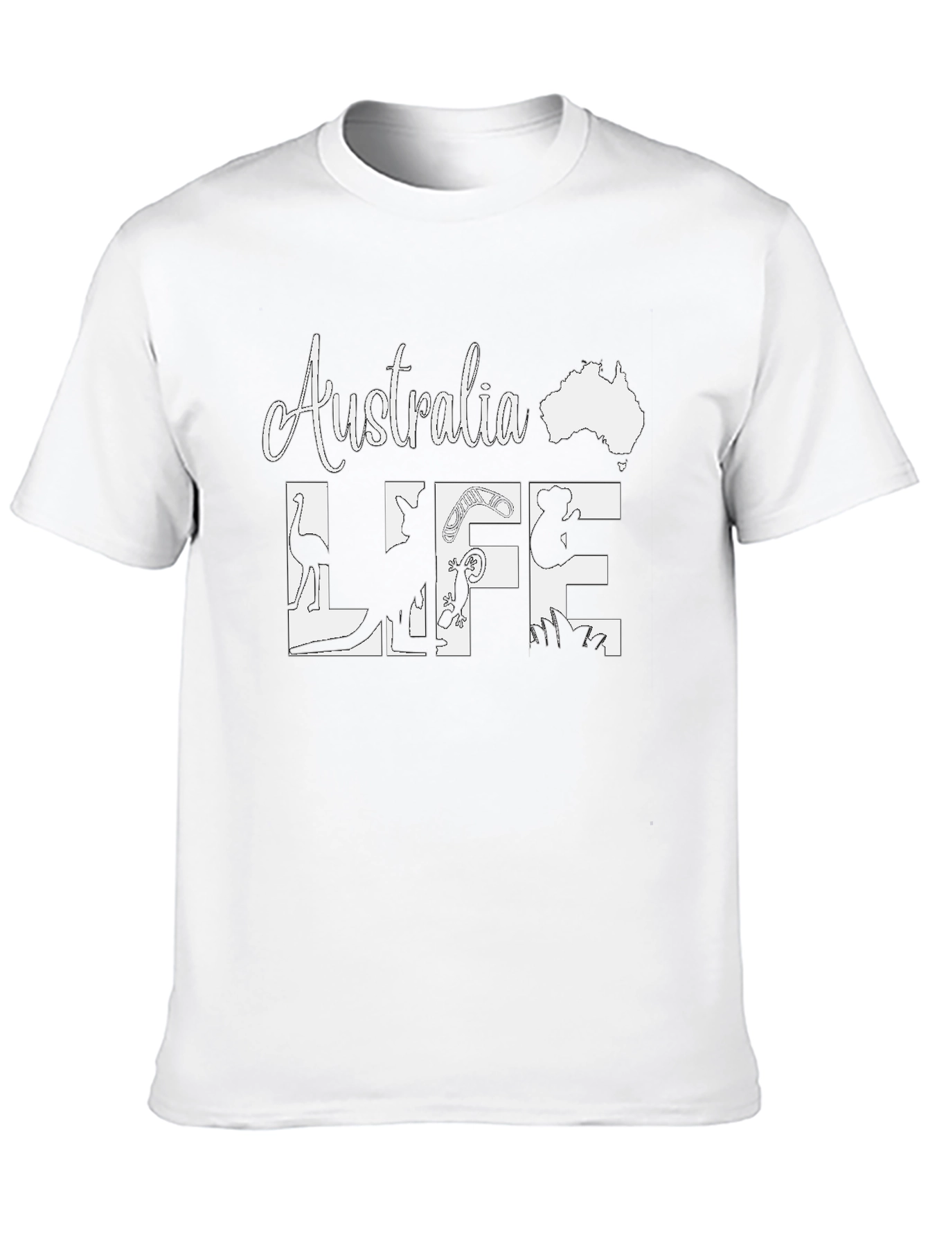 Australia Life Graphic Tee - Black