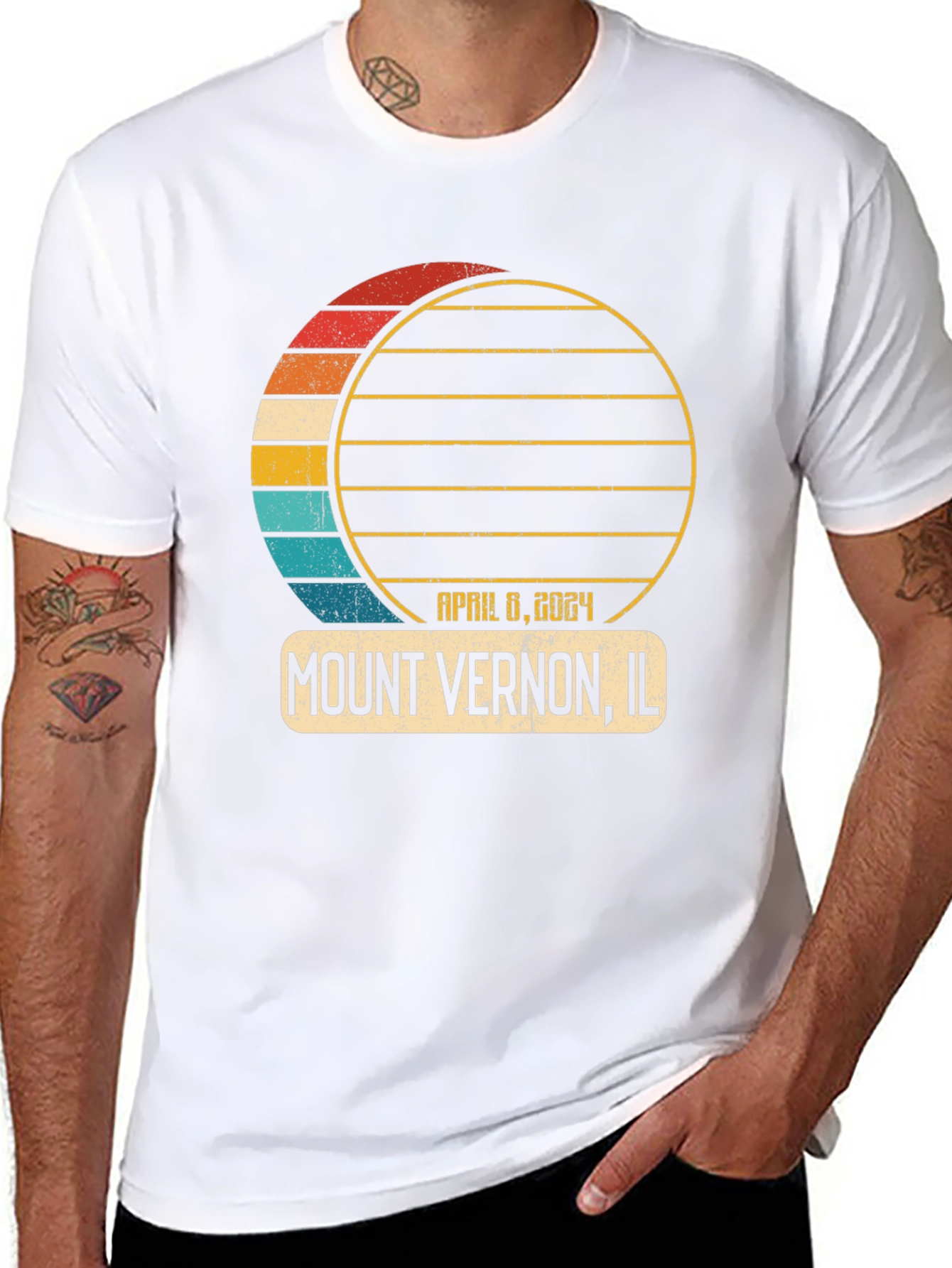 Mount Vernon IL Eclipse April 8 2024 T-Shirt