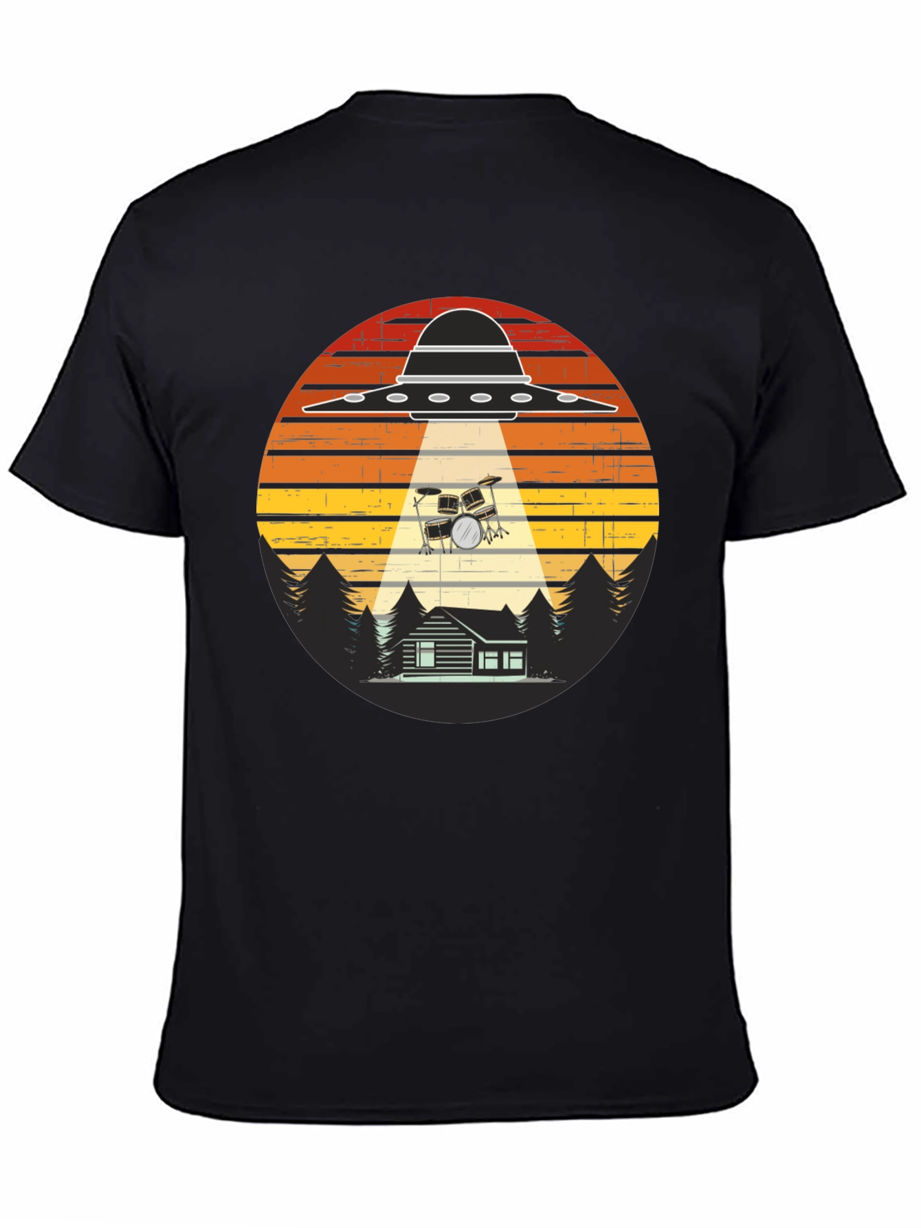 UFO Abduction Drum Set T-Shirt