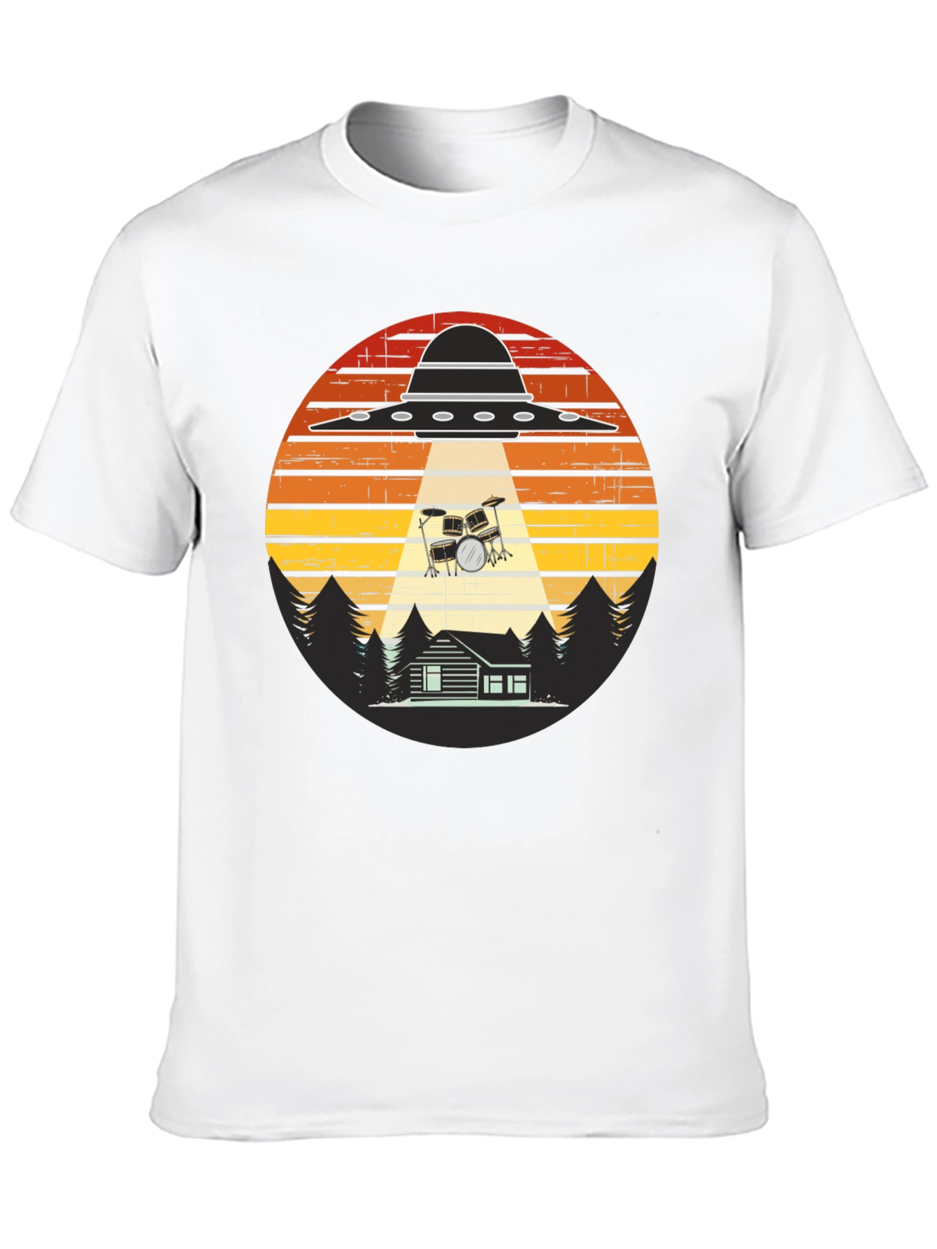 UFO Abduction Drum Set T-Shirt