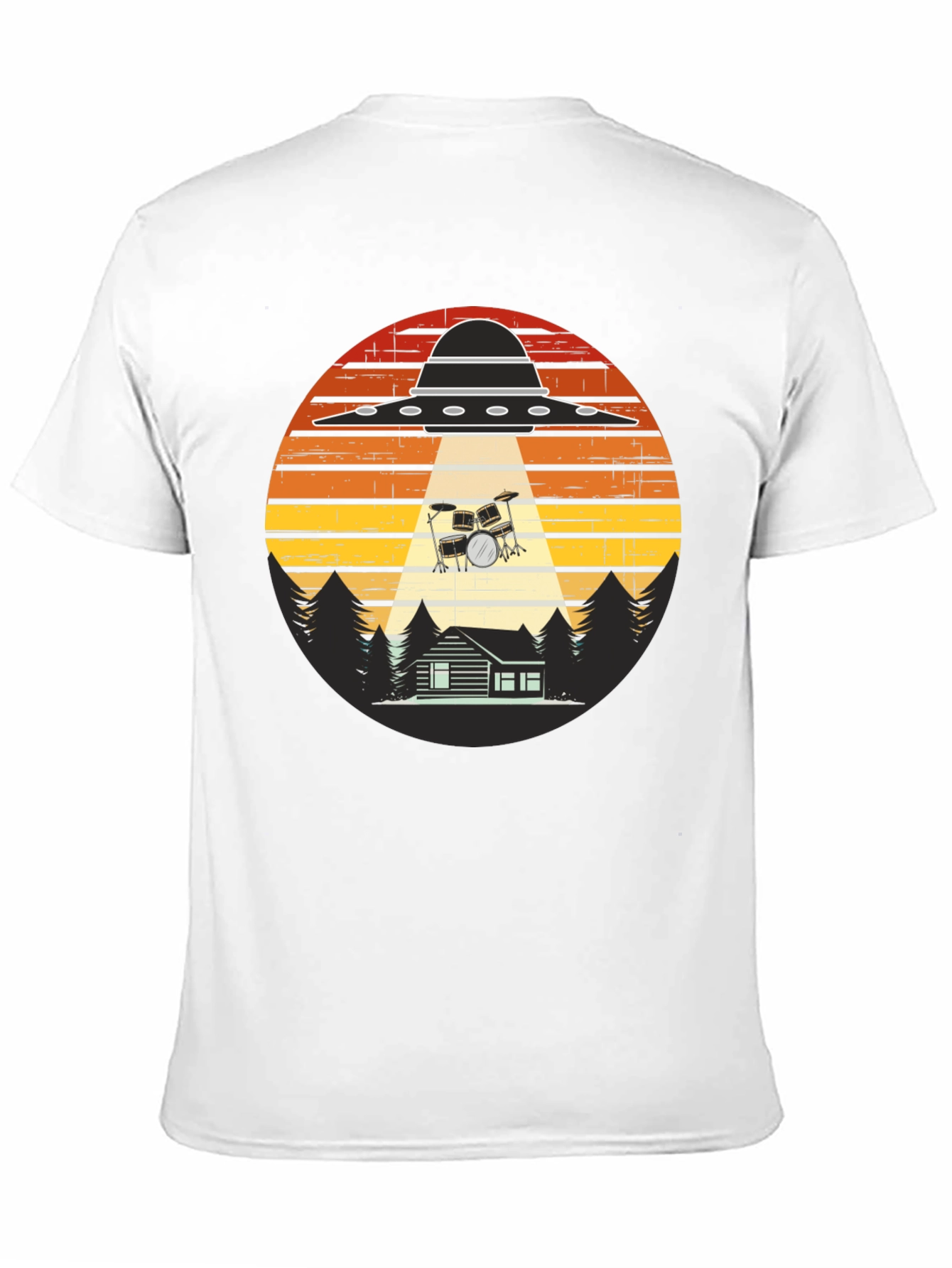 UFO Abduction Drum Set T-Shirt