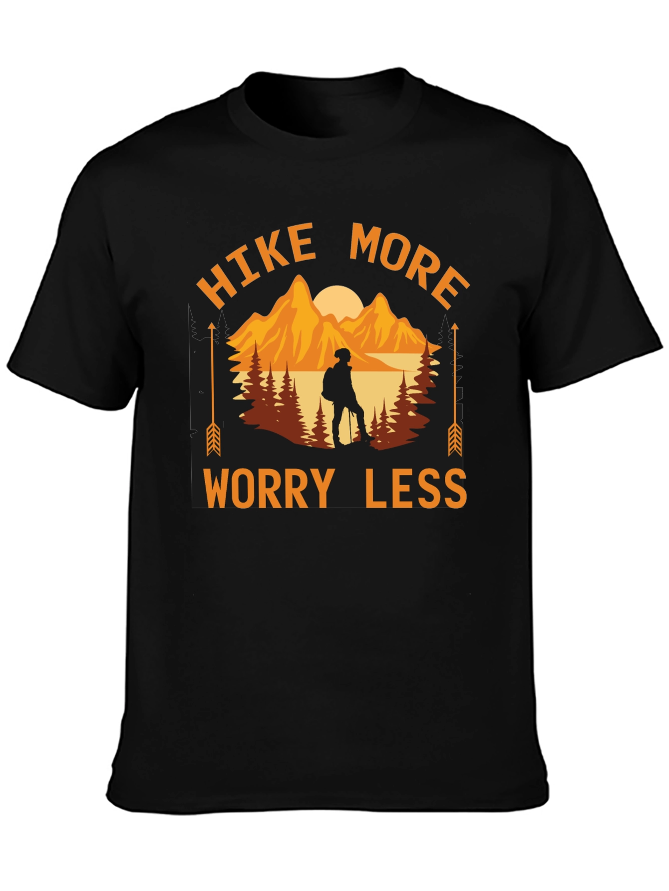 Hike More Worry Less Graphic T-Shirt