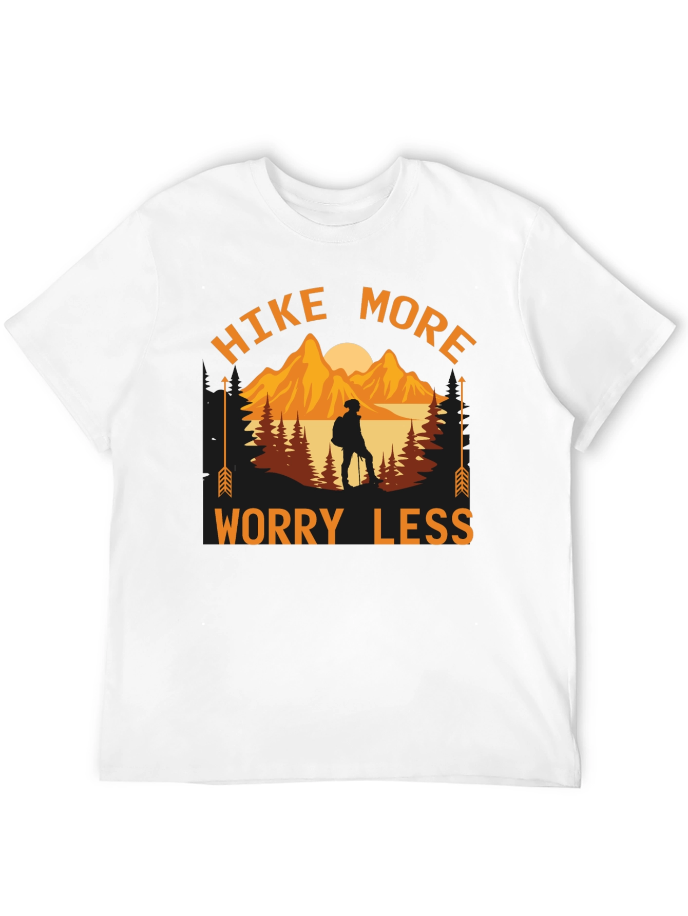 Hike More Worry Less Graphic T-Shirt