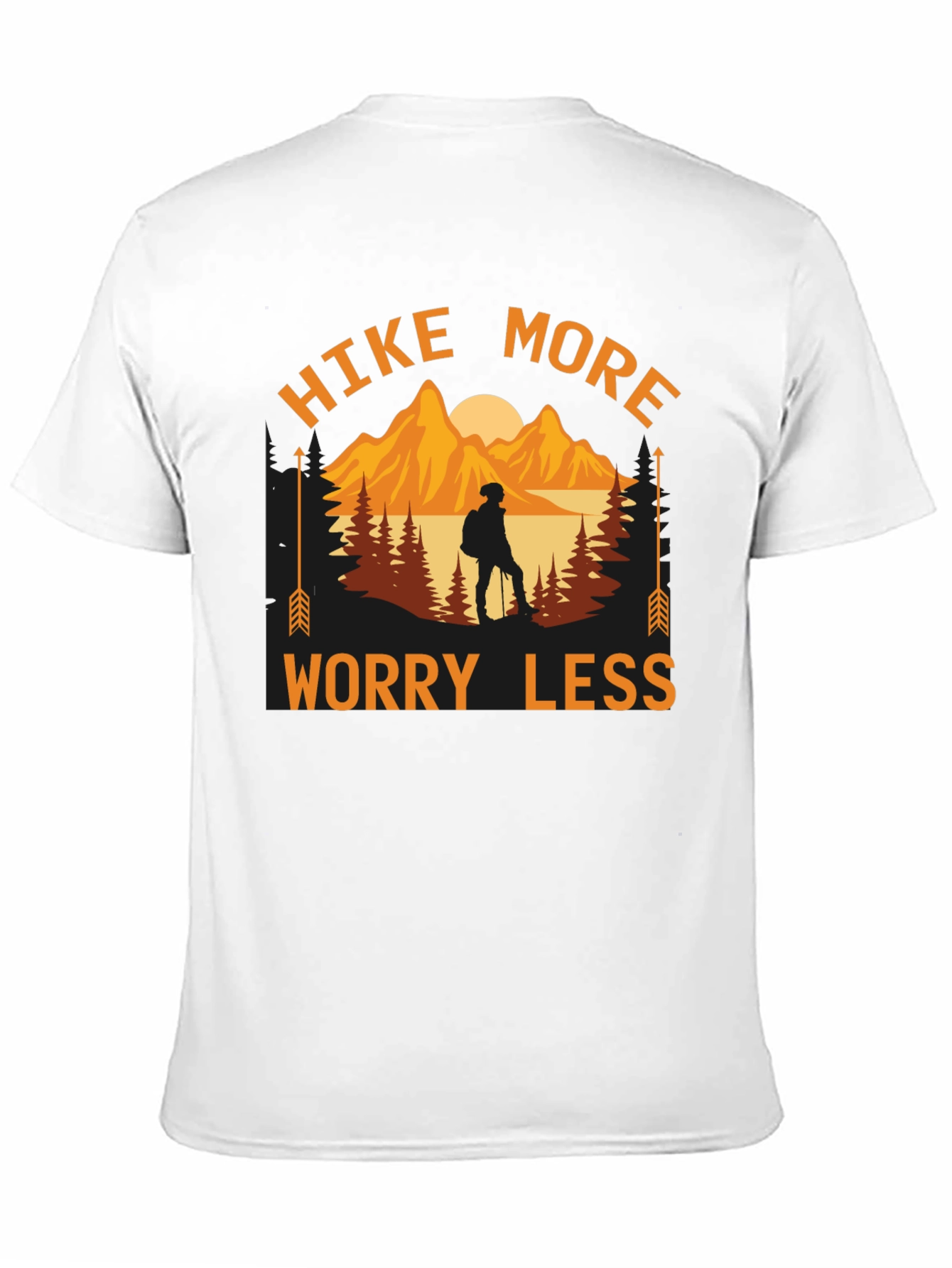 Hike More Worry Less Graphic T-Shirt