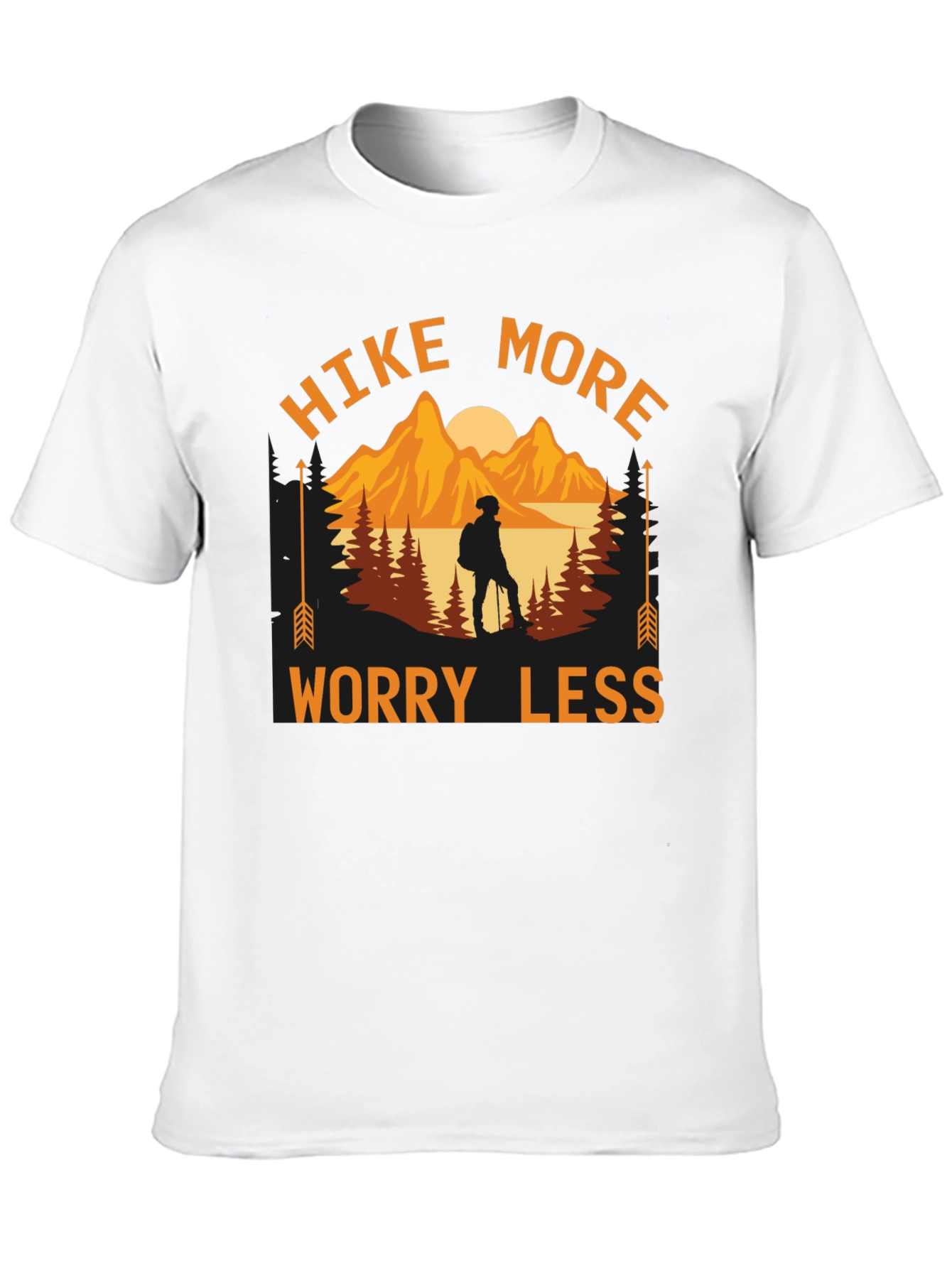 Hike More Worry Less Graphic T-Shirt