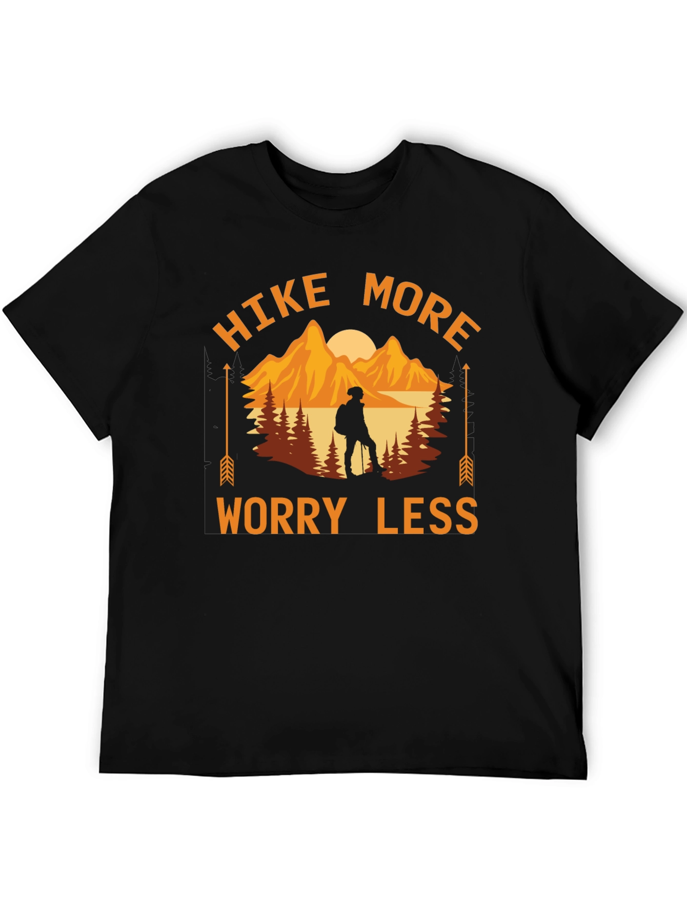 Hike More Worry Less Graphic T-Shirt