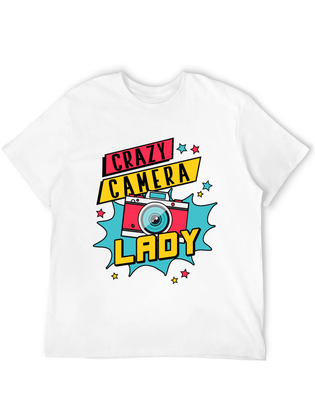 Crazy Camera Lady Graphic Tee - Photographer Gift