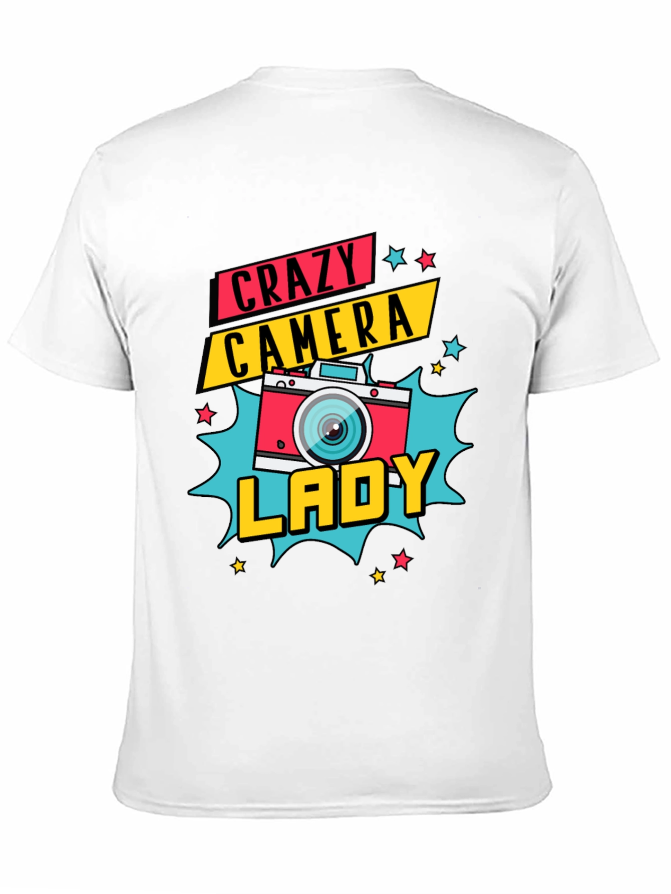 Crazy Camera Lady Graphic Tee - Photographer Gift