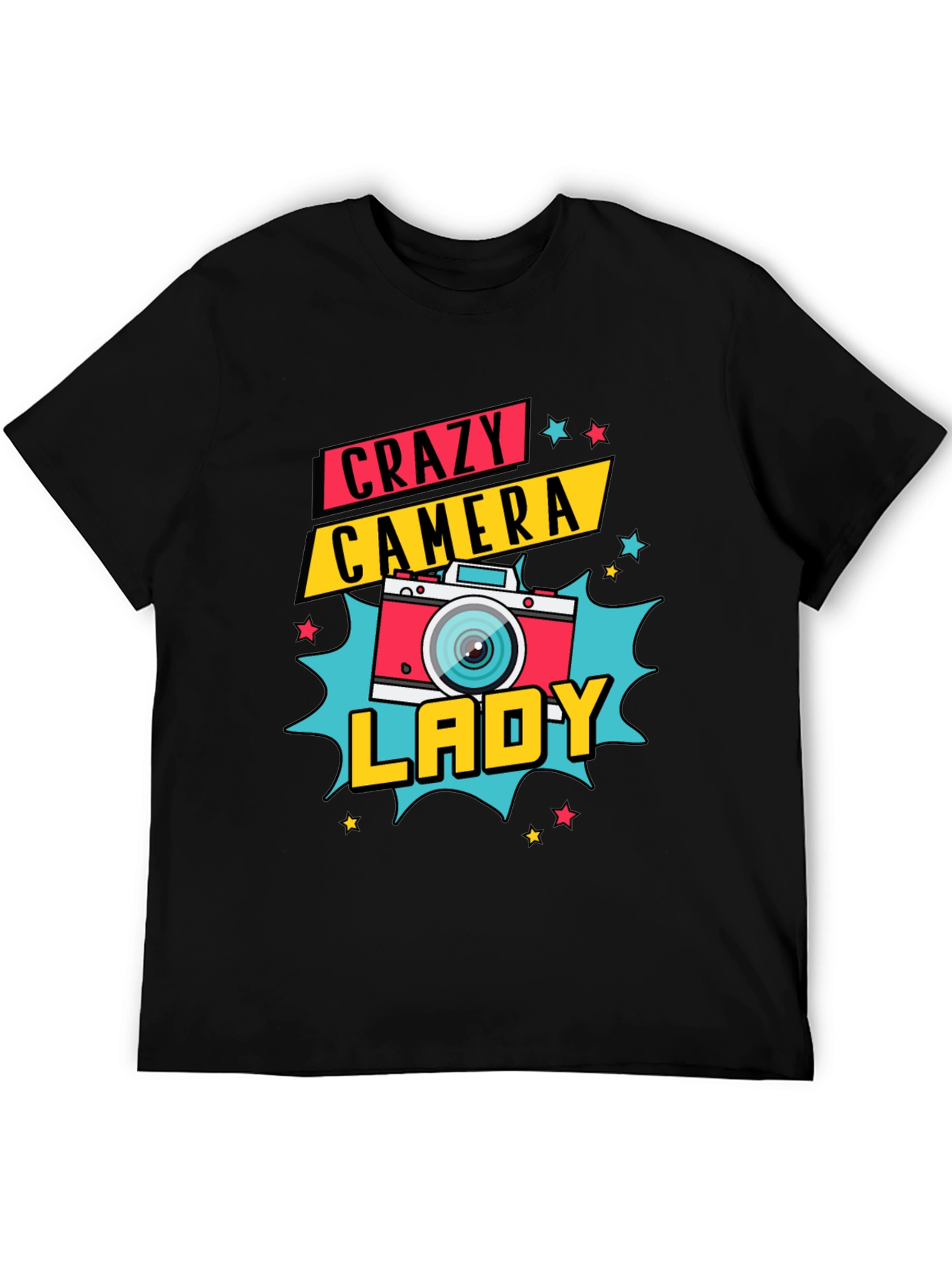 Crazy Camera Lady Graphic Tee - Photographer Gift