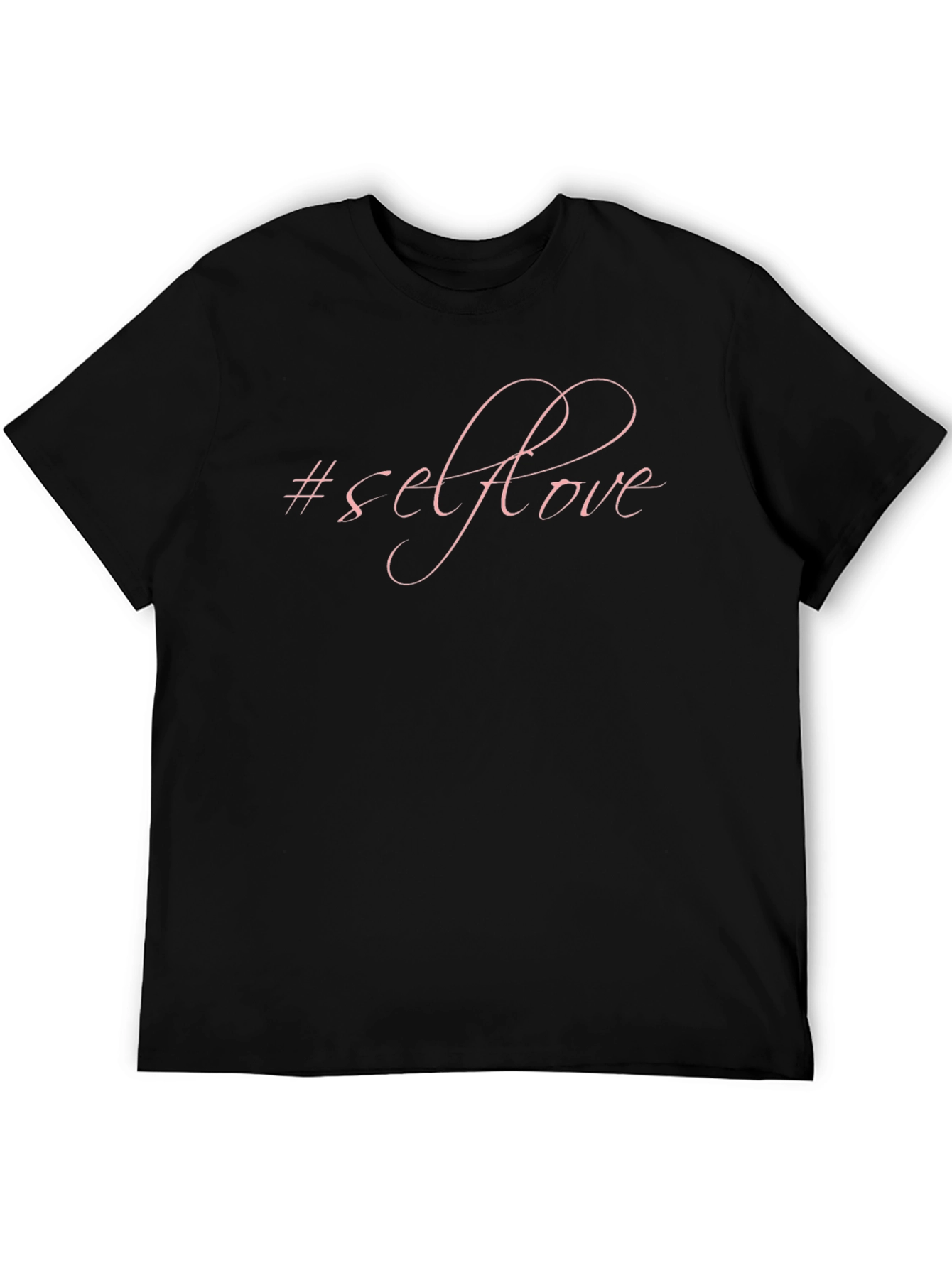 Self Love T-Shirt - Black Crew Neck Tee