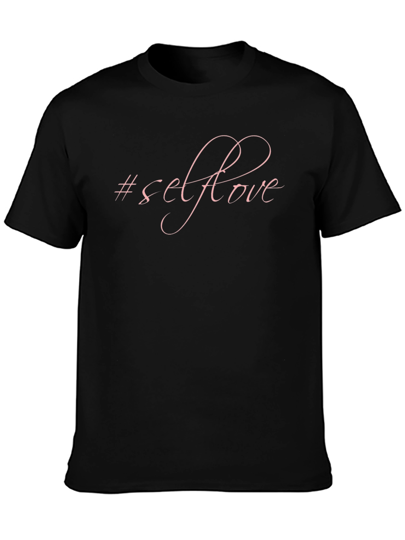 Self Love T-Shirt - Black Crew Neck Tee