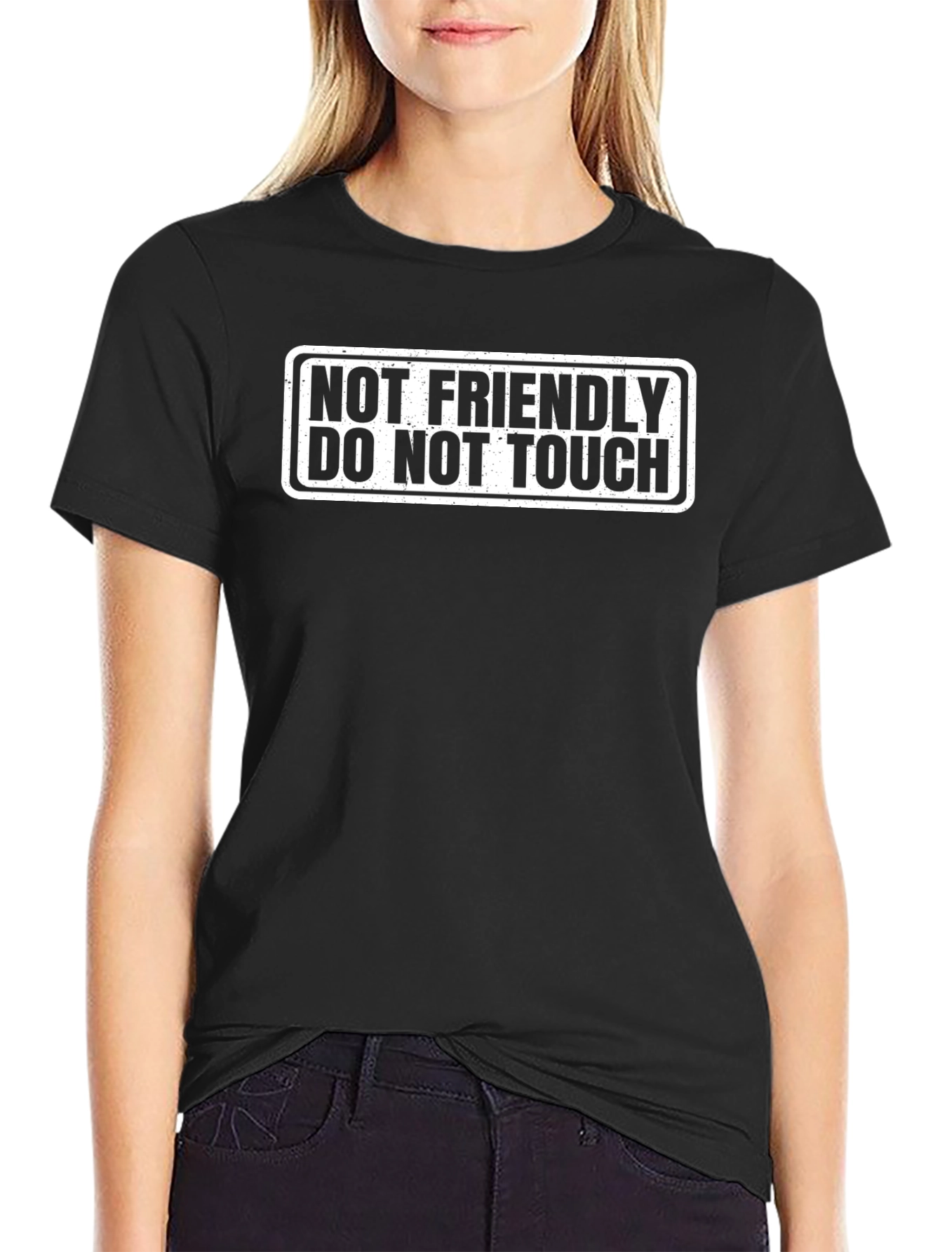 Not Friendly Graphic Tee -  Statement T-Shirt