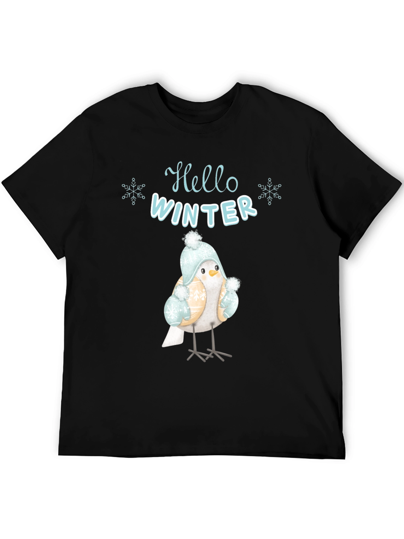 Hello Winter Bird Graphic Tee