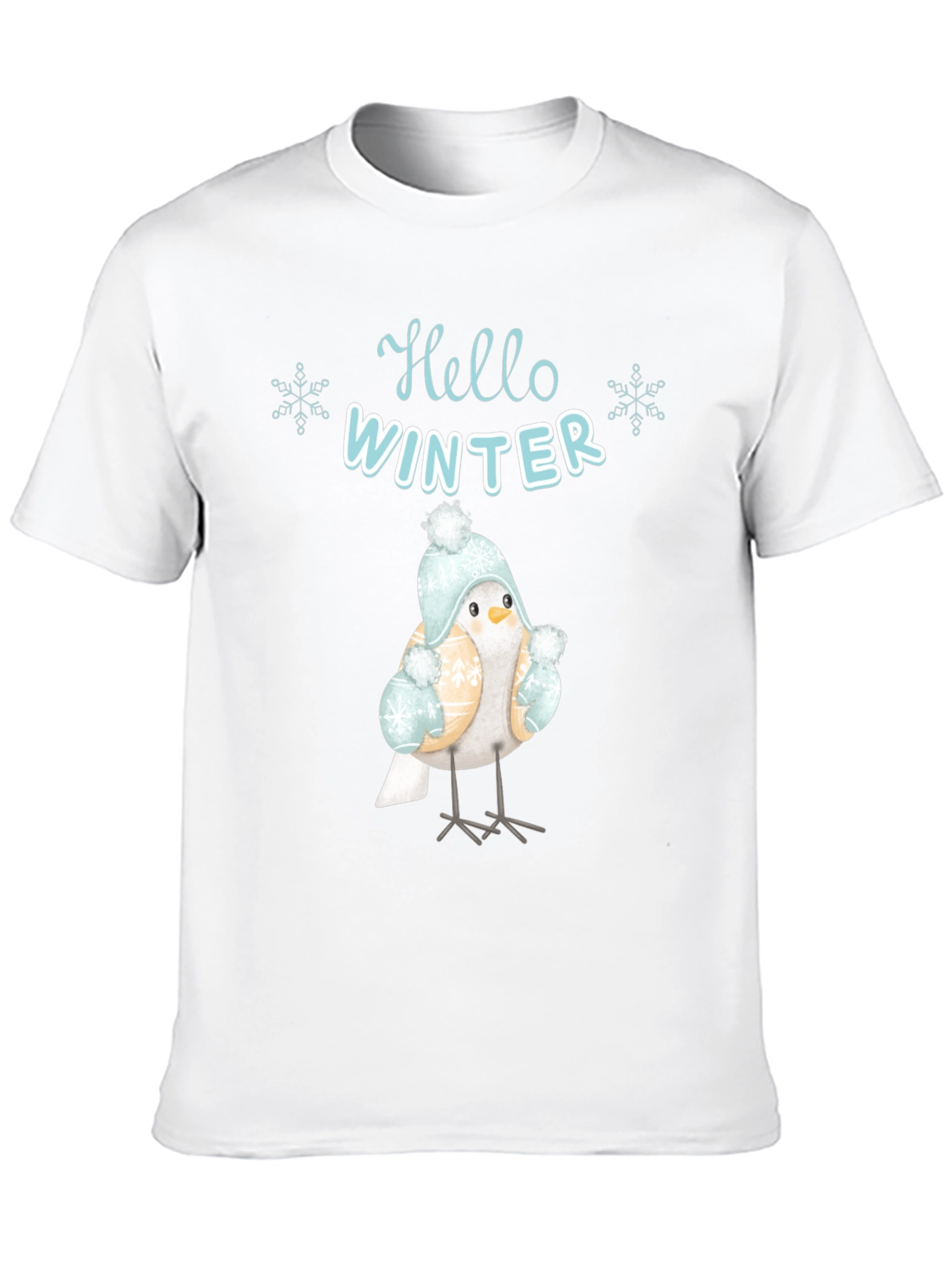 Hello Winter Bird Graphic Tee