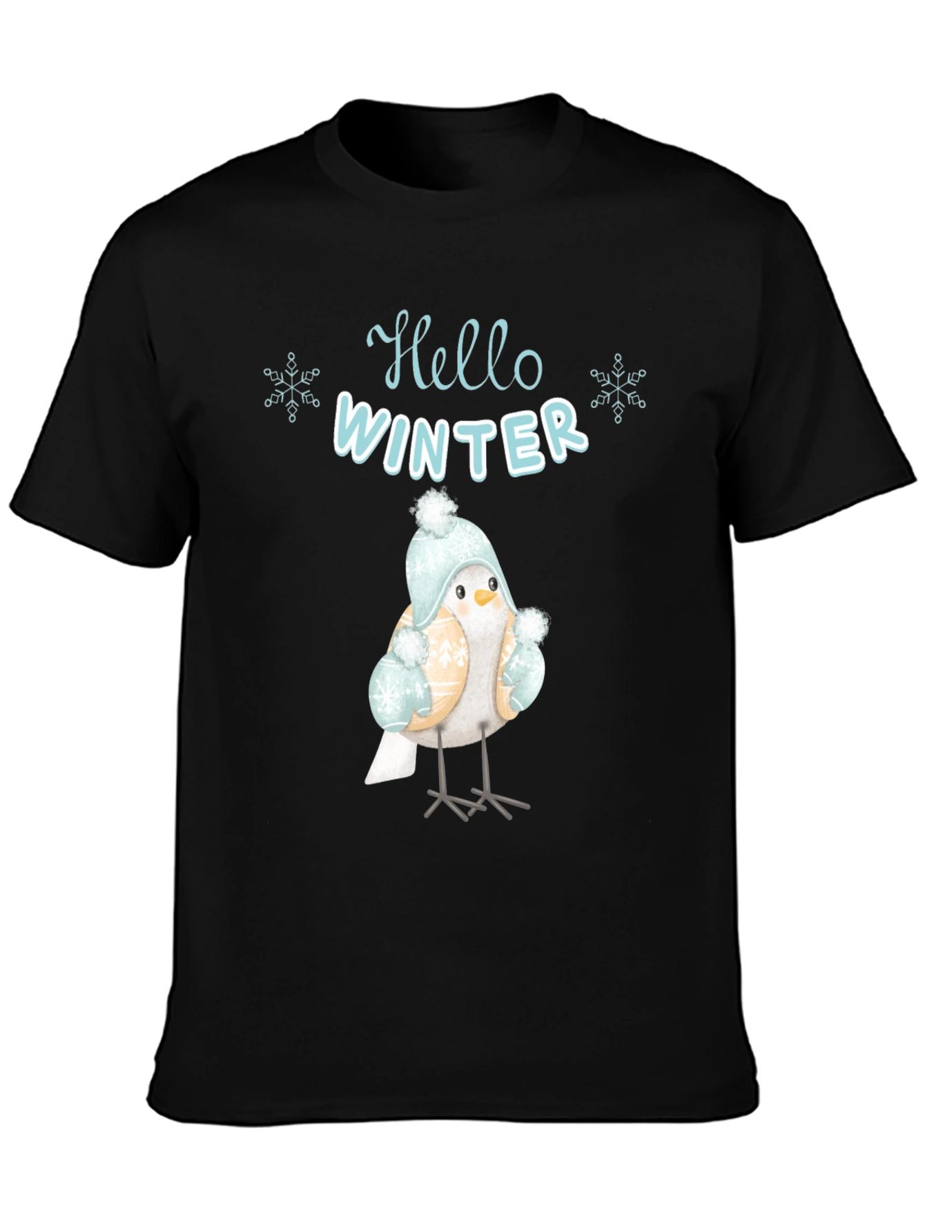 Hello Winter Bird Graphic Tee