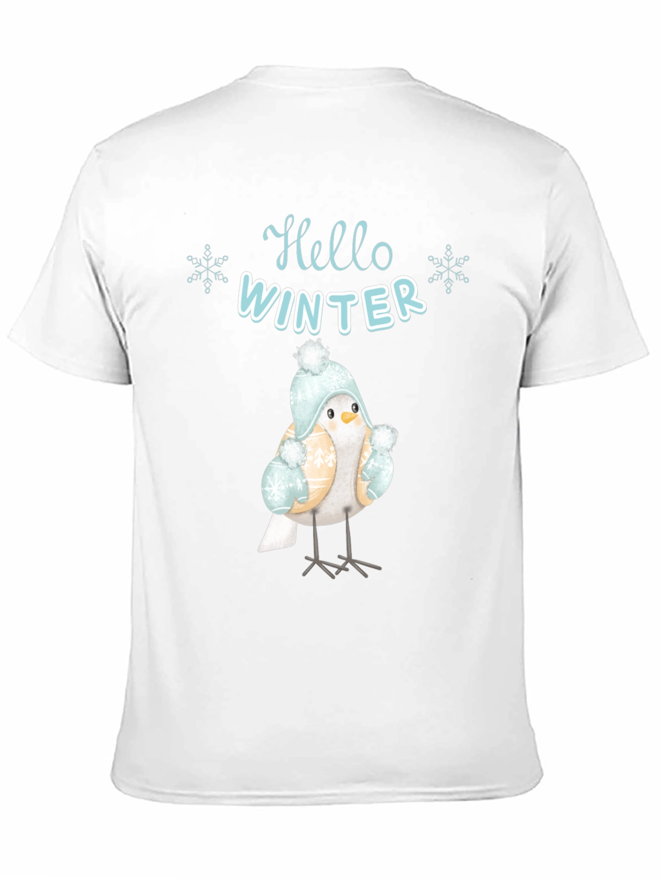 Hello Winter Bird Graphic Tee