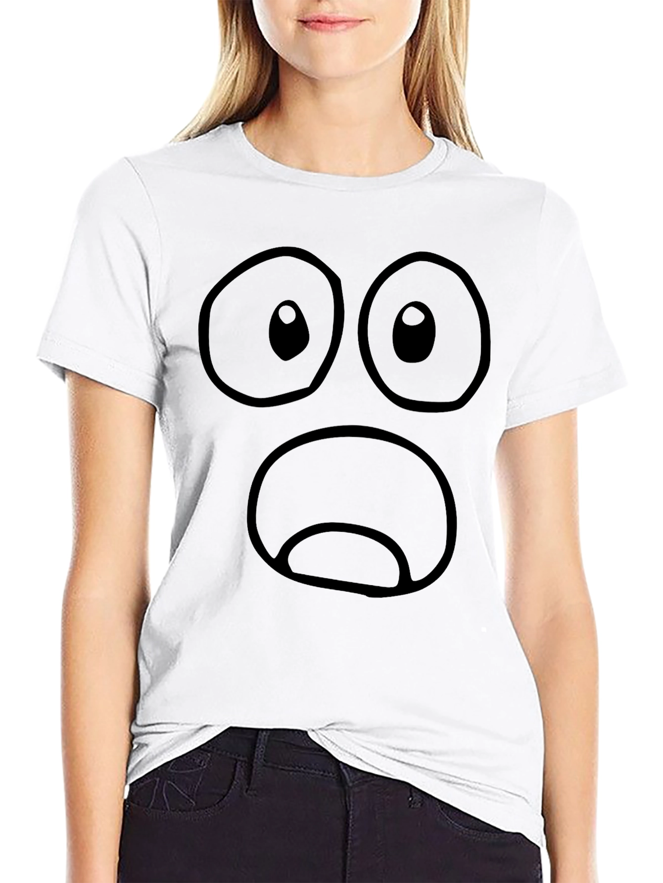 Shocked Face Graphic T-Shirt - Express Yourself