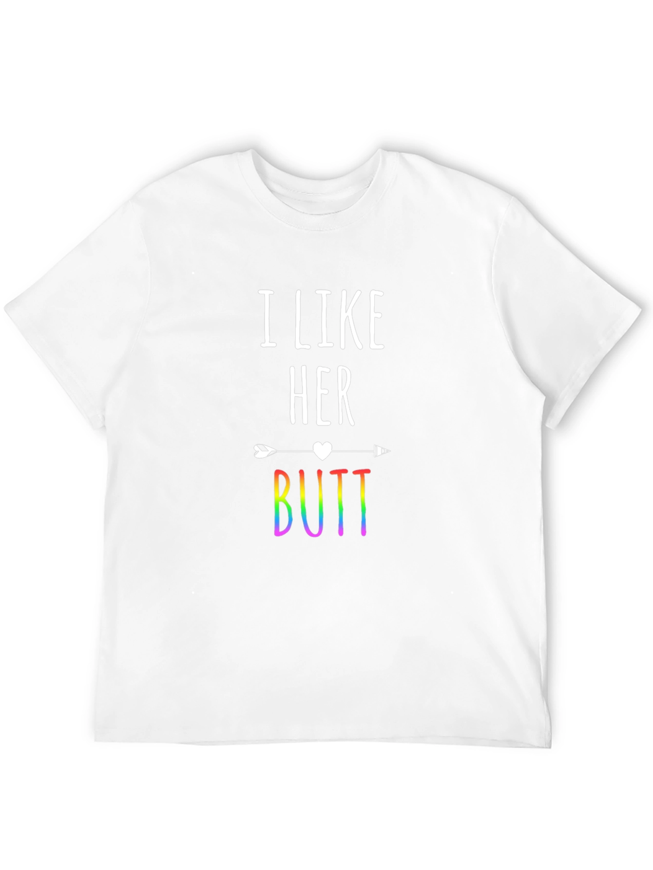 I Like Her Butt Rainbow Graphic Tee