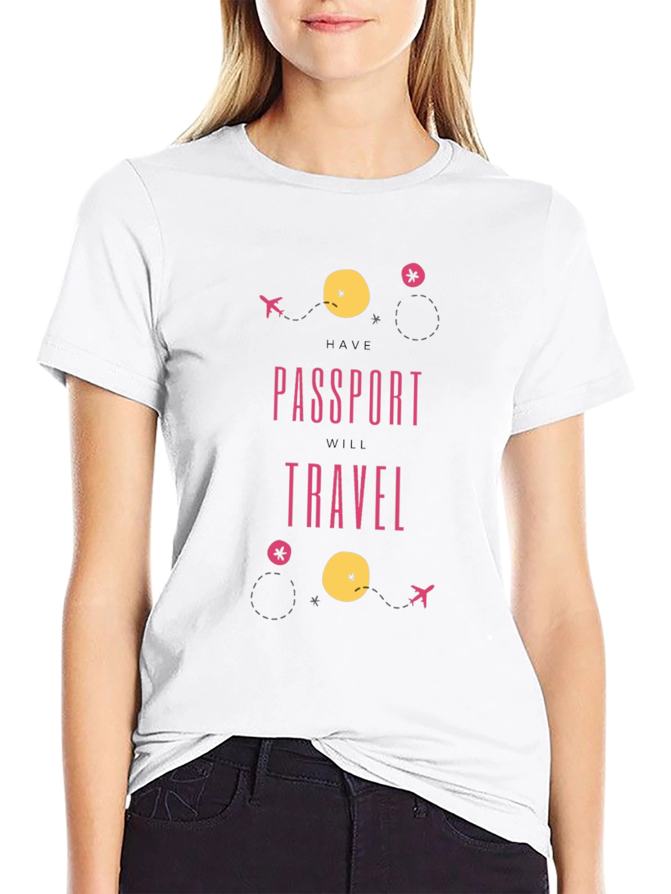 Passport to Travel Black Graphic Tee
