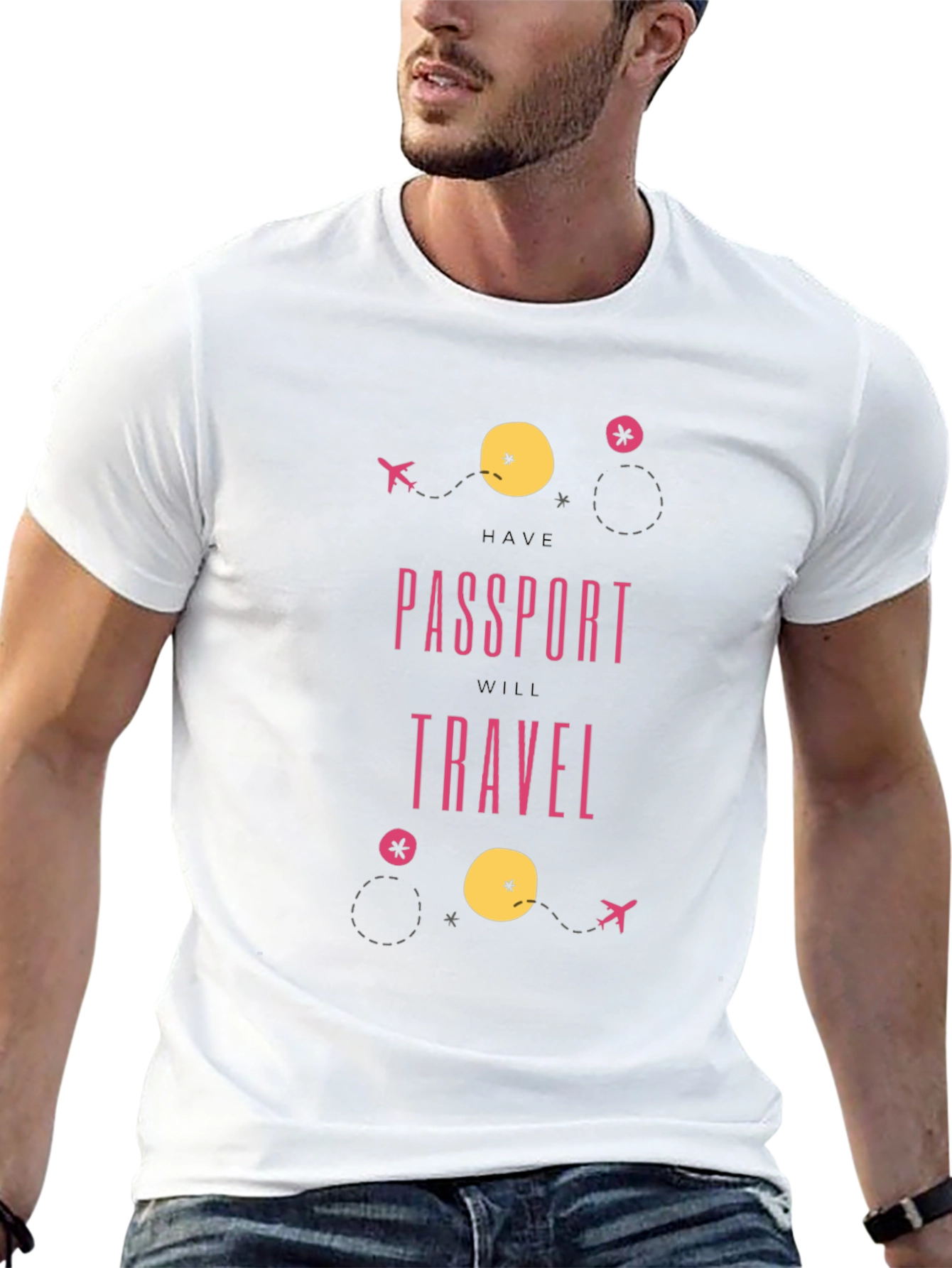 Passport to Travel Black Graphic Tee