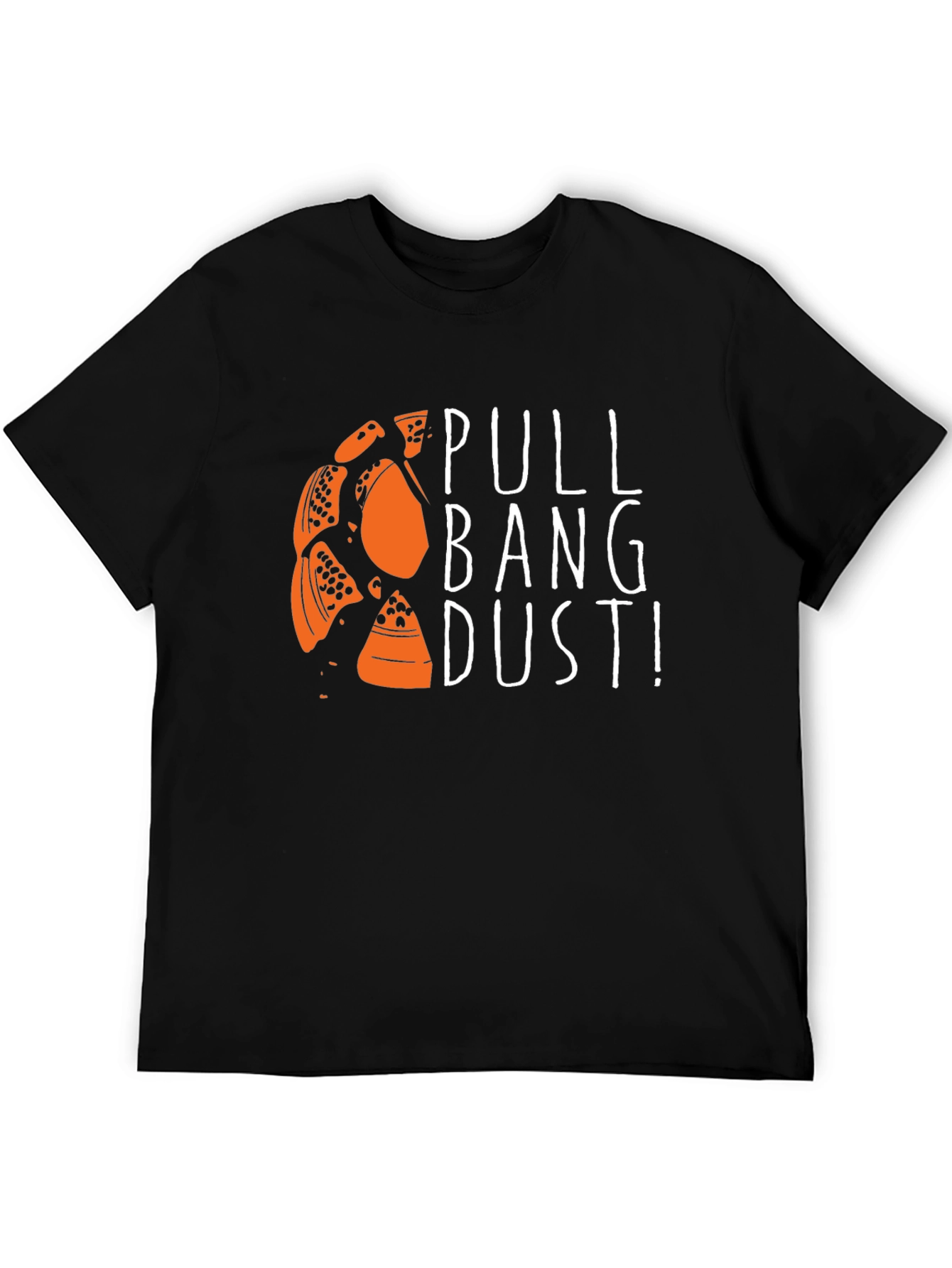 Pull Bang Dust! Graphic Tee - Black Cotton T-Shirt