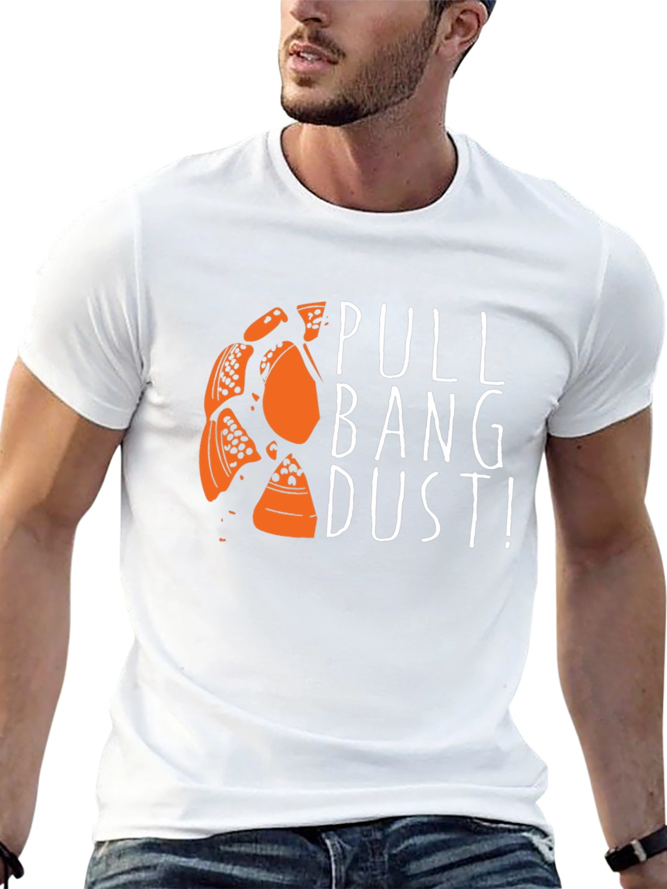 Pull Bang Dust! Graphic Tee - Black Cotton T-Shirt