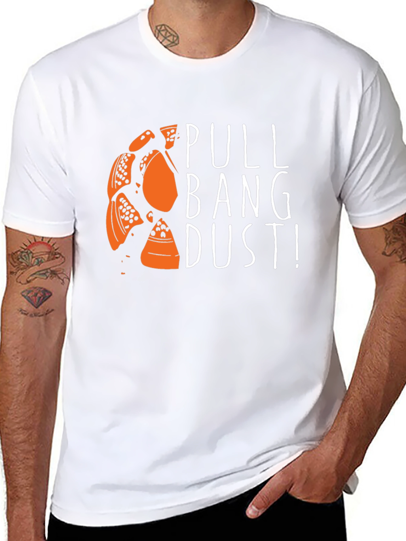 Pull Bang Dust! Graphic Tee - Black Cotton T-Shirt
