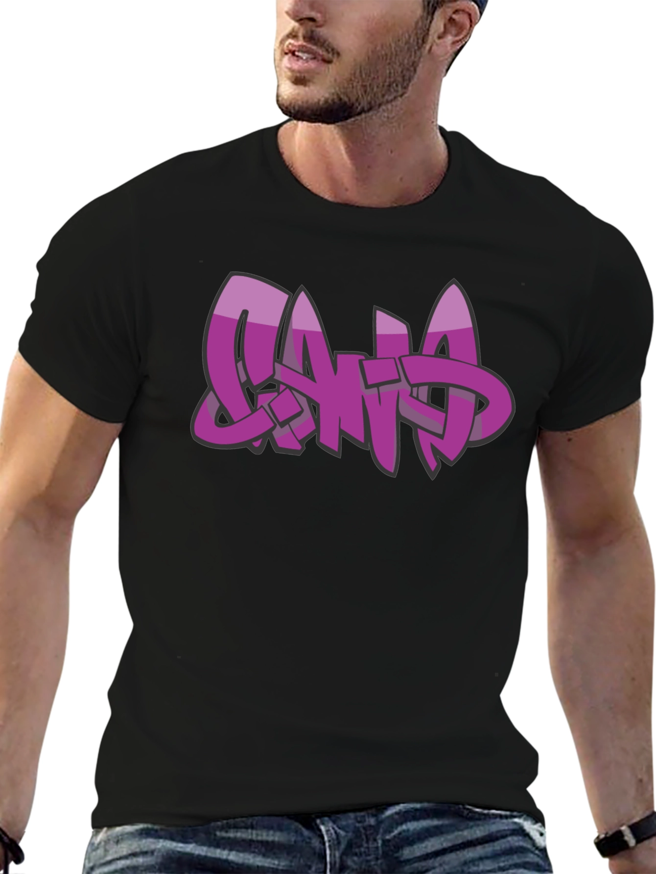 Graffiti Style Word Art Graphic Tee
