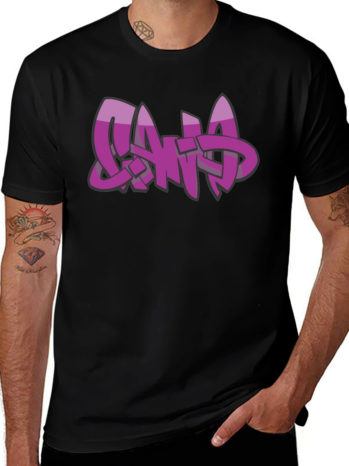 Graffiti Style Word Art Graphic Tee