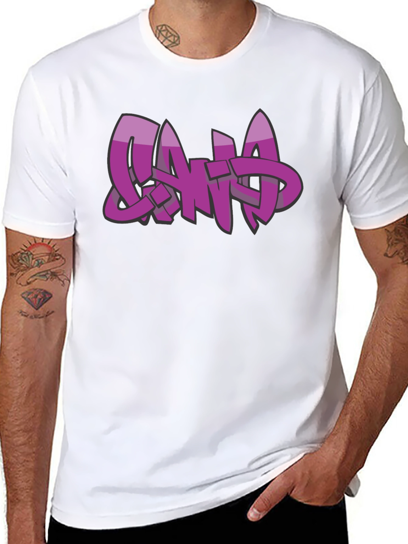 Graffiti Style Word Art Graphic Tee