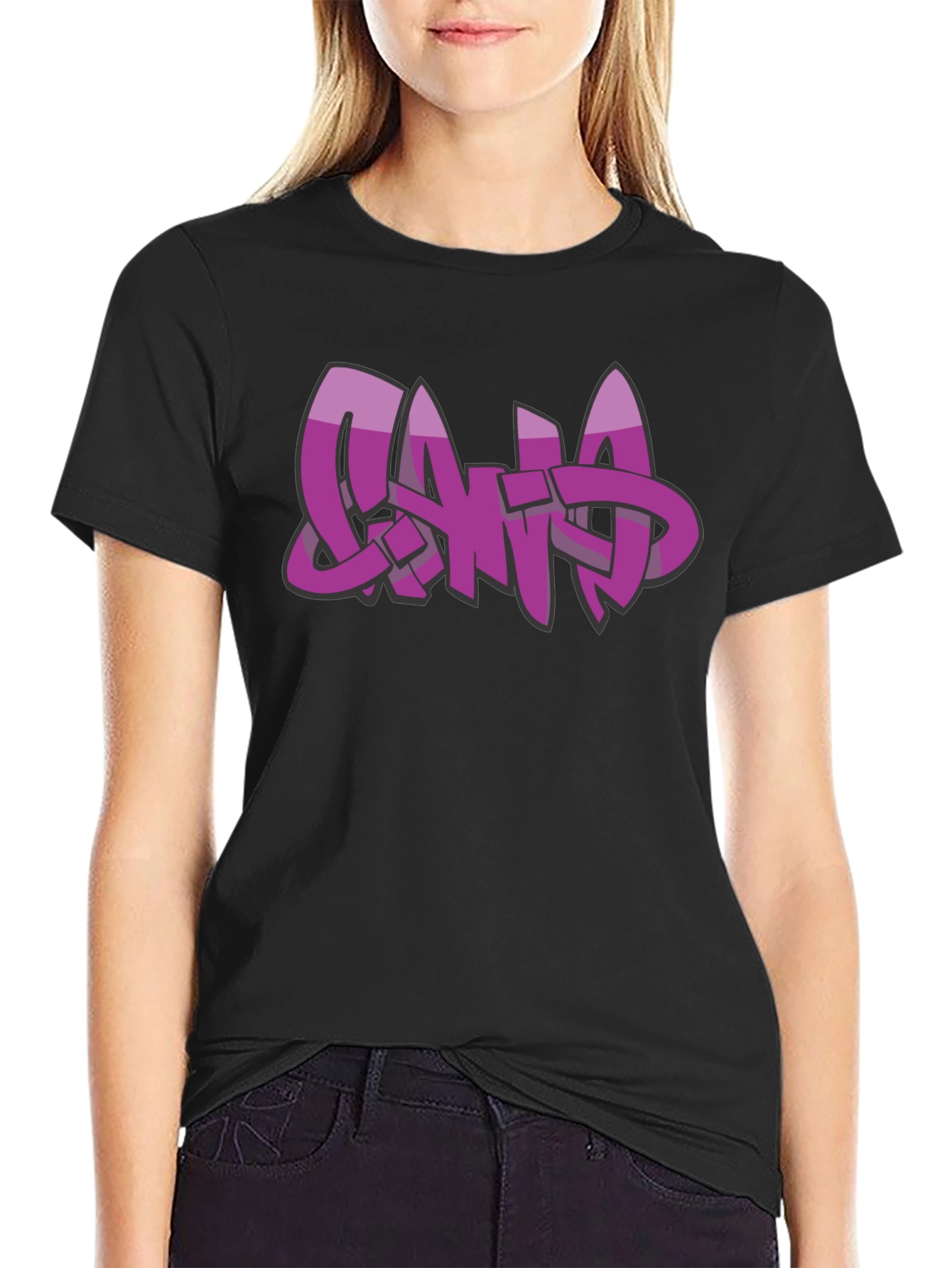 Graffiti Style Word Art Graphic Tee