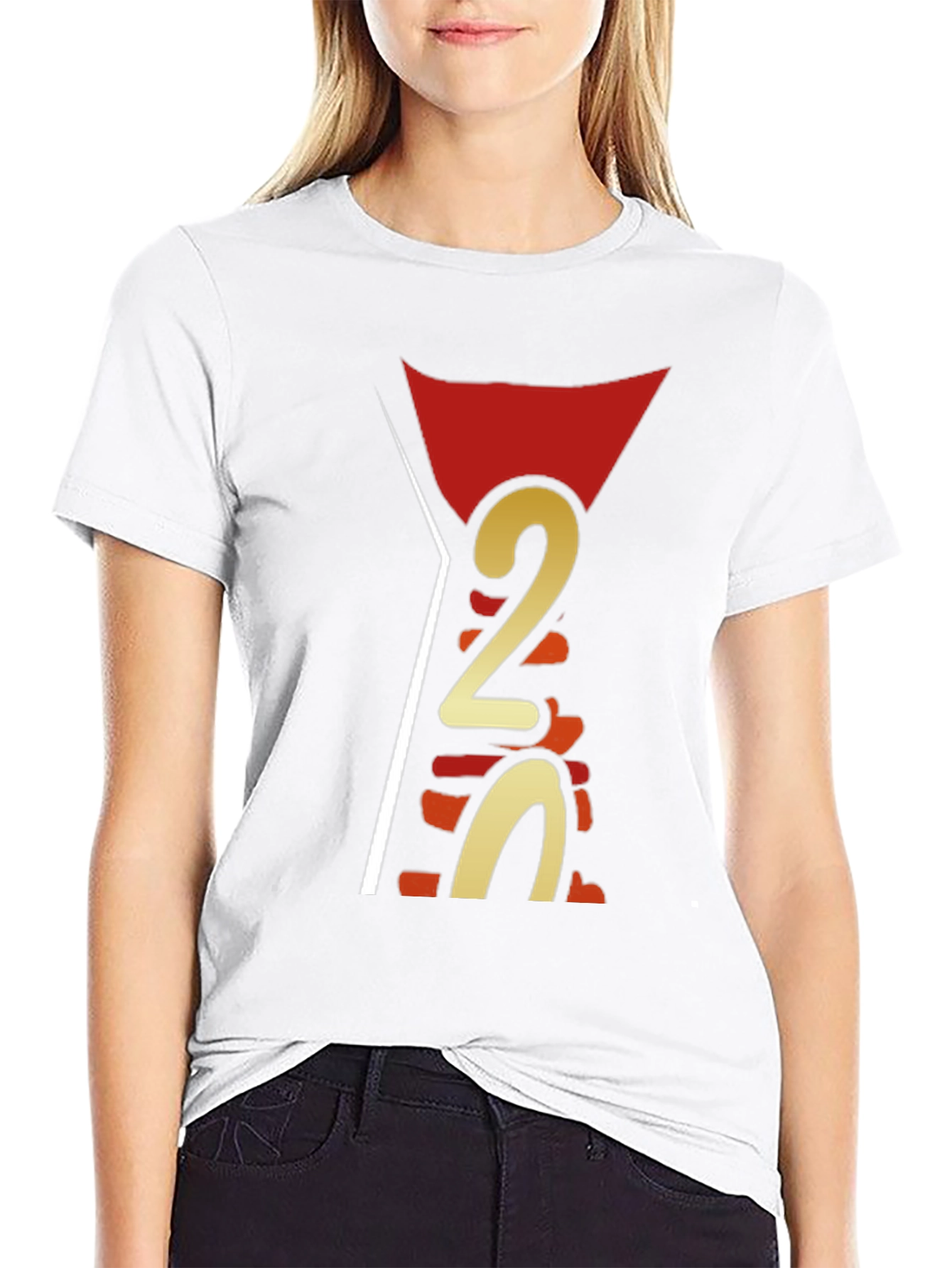 Modern Geometric Number Tee