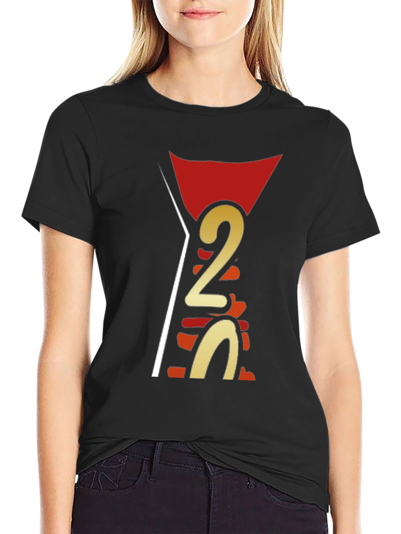 Modern Geometric Number Tee
