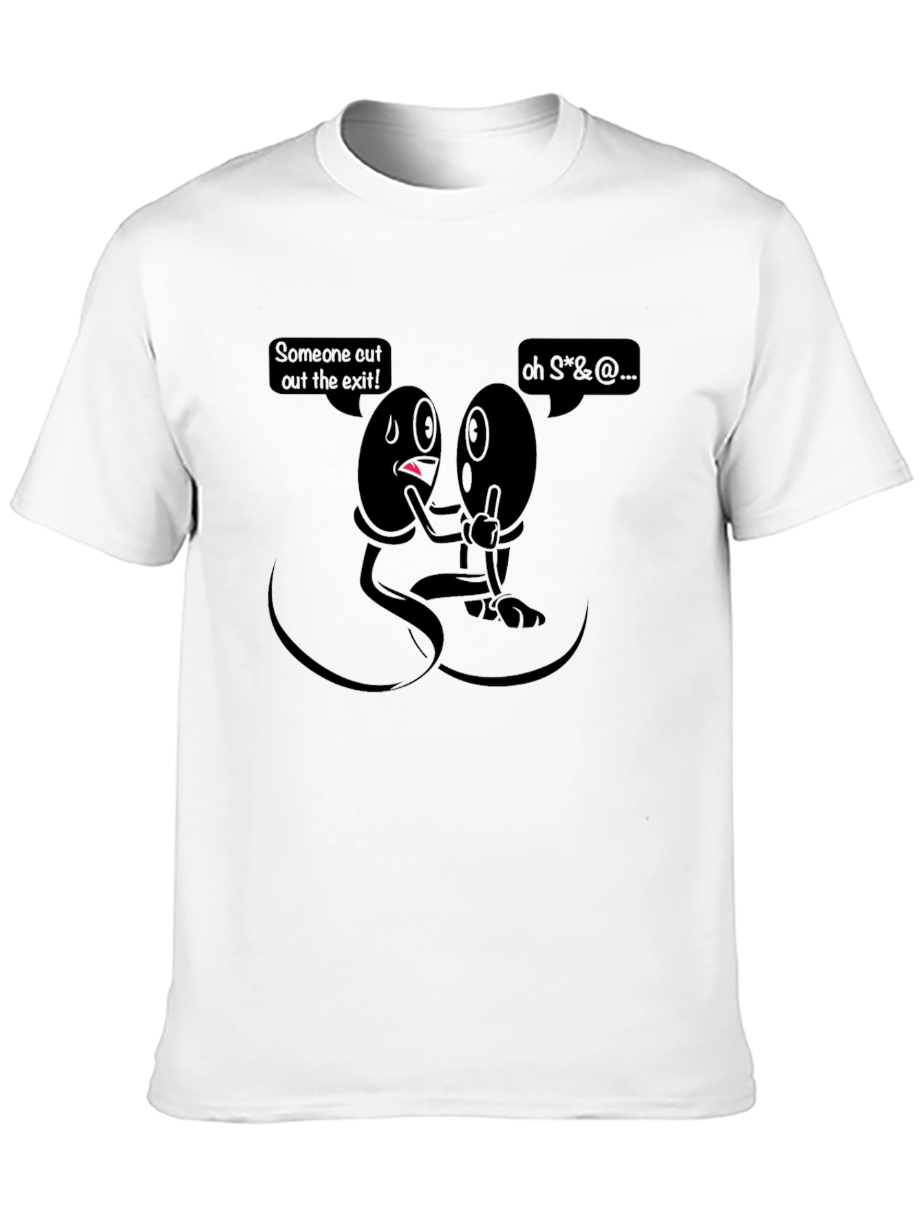 Humorous Anatomy T-Shirt - The Exit!