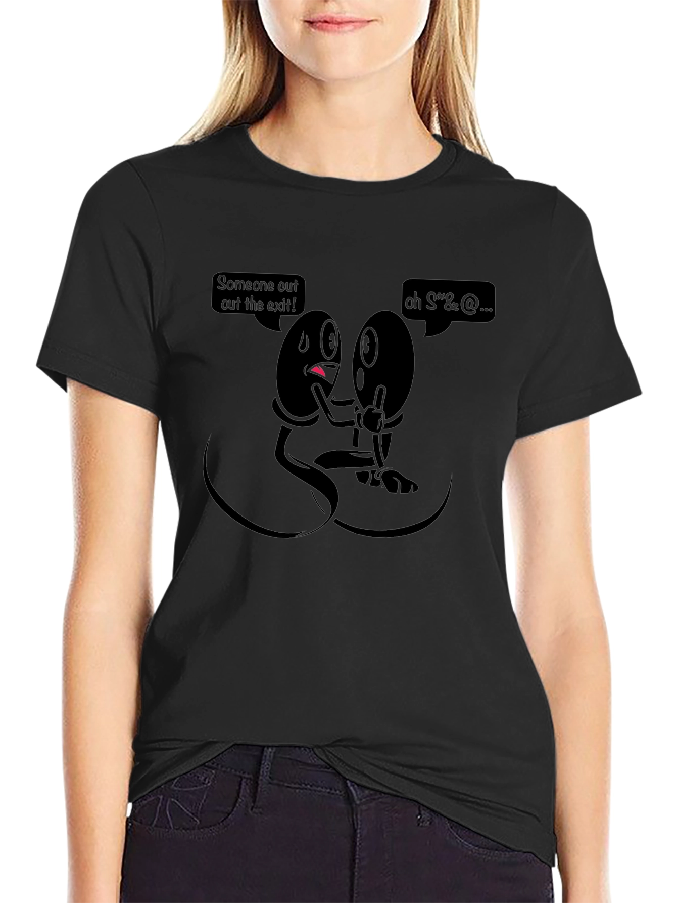 Humorous Anatomy T-Shirt - The Exit!